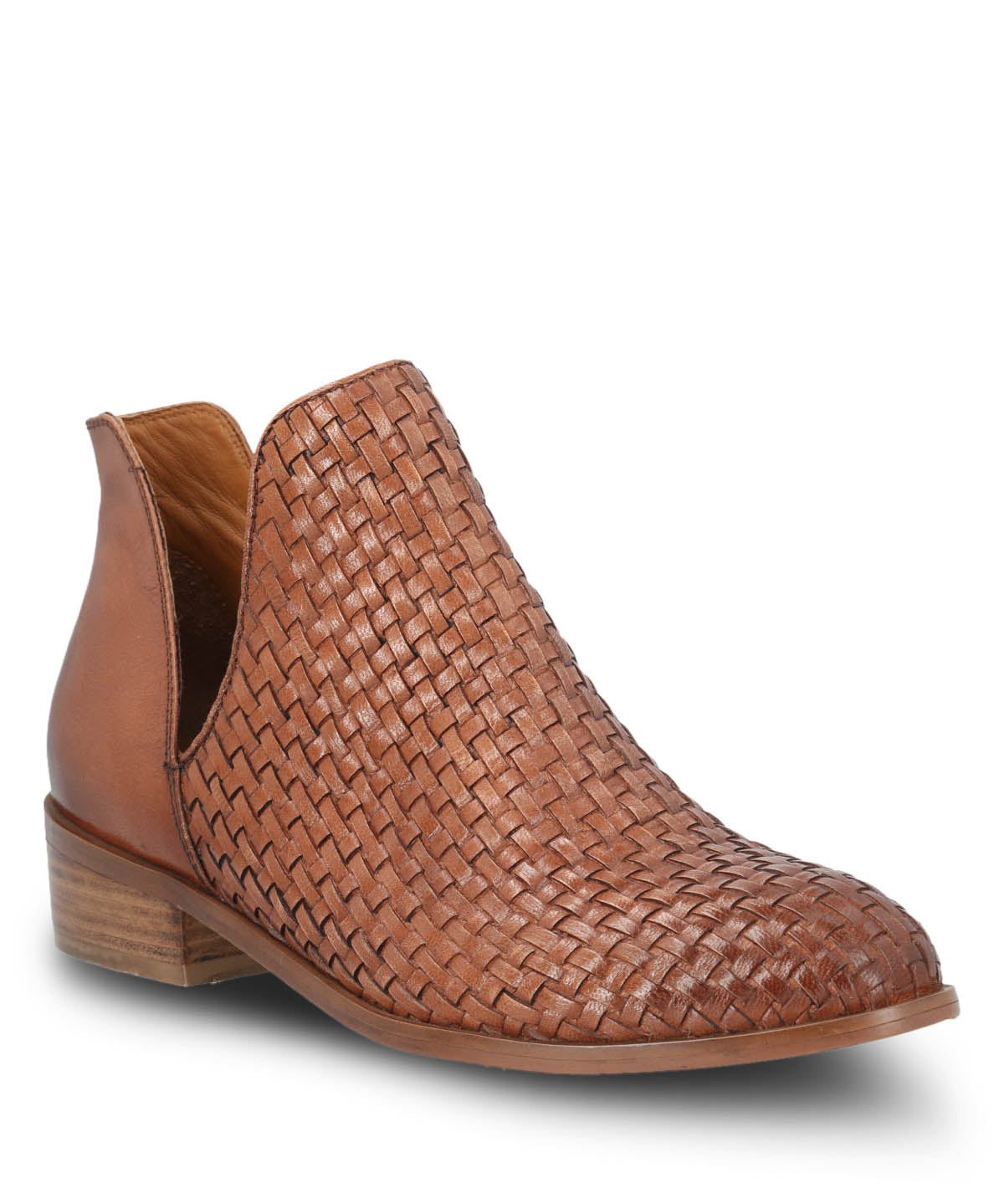 Botin Cuero Mujer Vitoria Café Claro