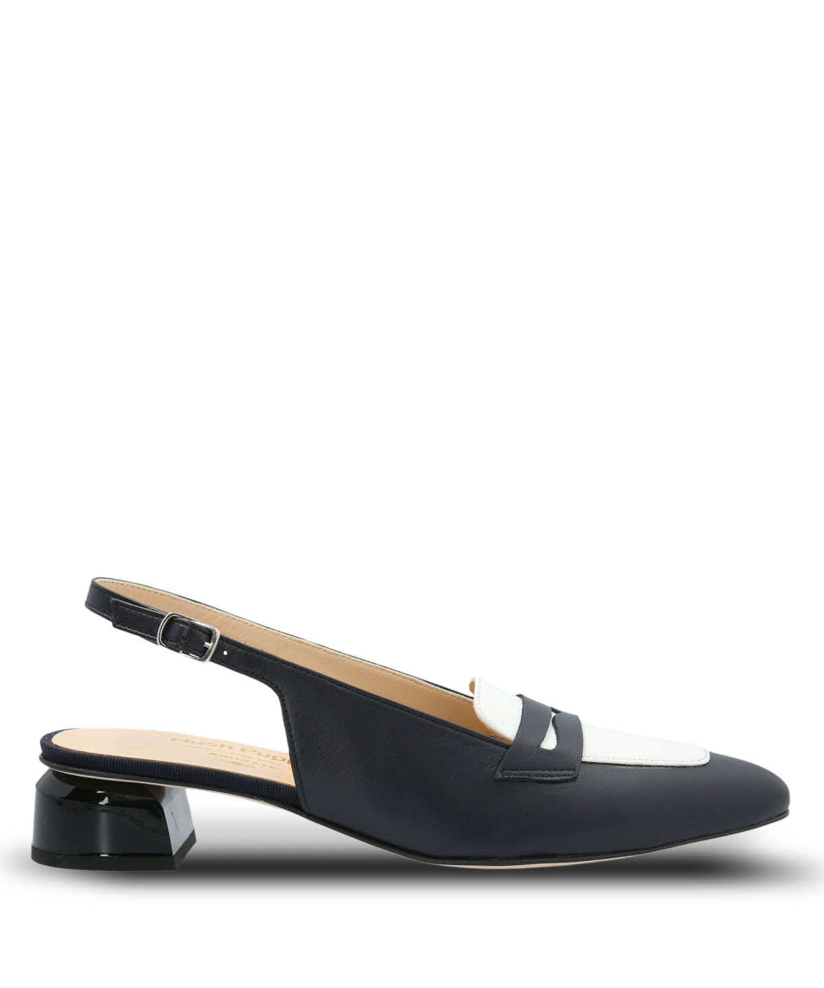 Zapato Brunate Cuero Mujer Giada Azul Oscuro