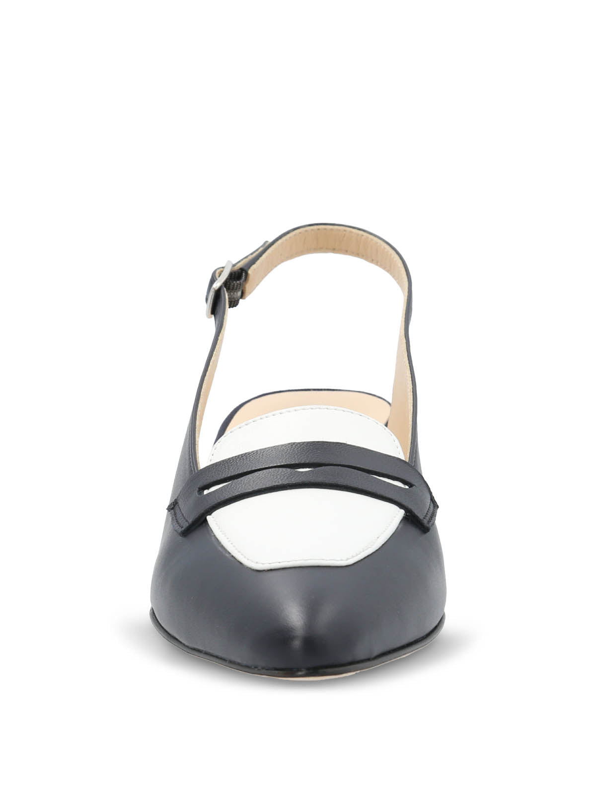 Zapato Brunate Cuero Mujer Giada Azul Oscuro
