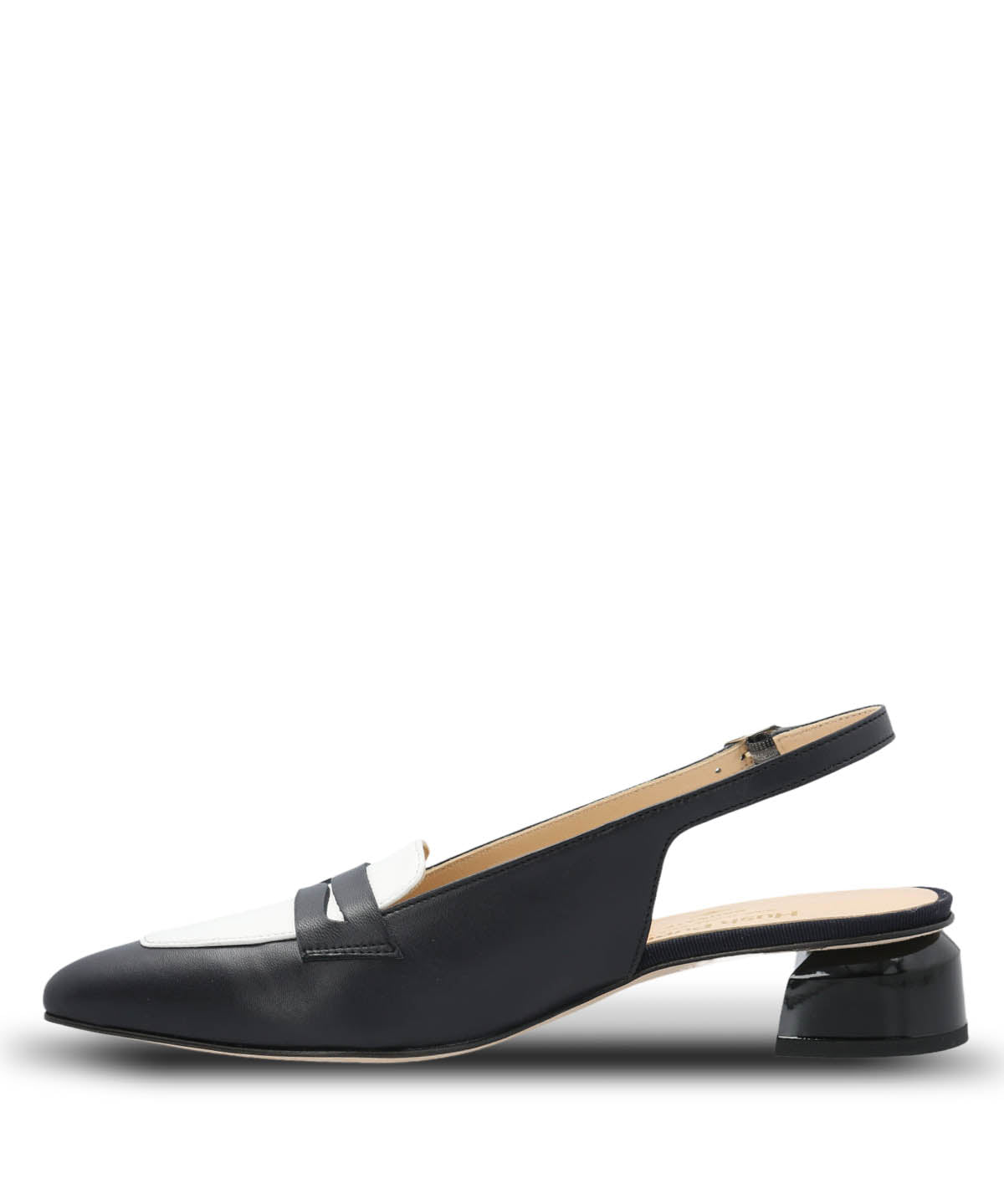 Zapato Brunate Cuero Mujer Giada Azul Oscuro