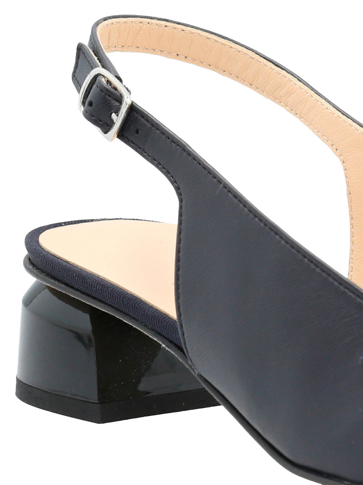 Zapato Brunate Cuero Mujer Giada Azul Oscuro