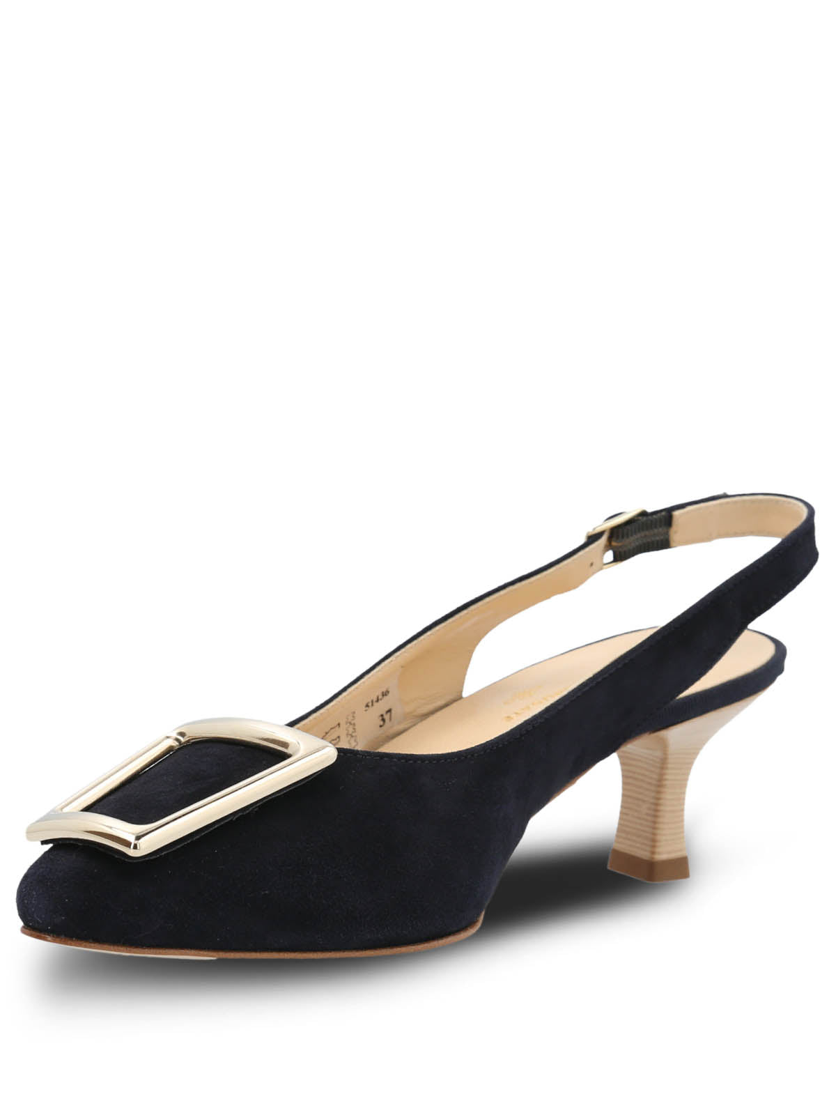 Zapato Brunate Cuero Mujer Rossella Azul Oscuro