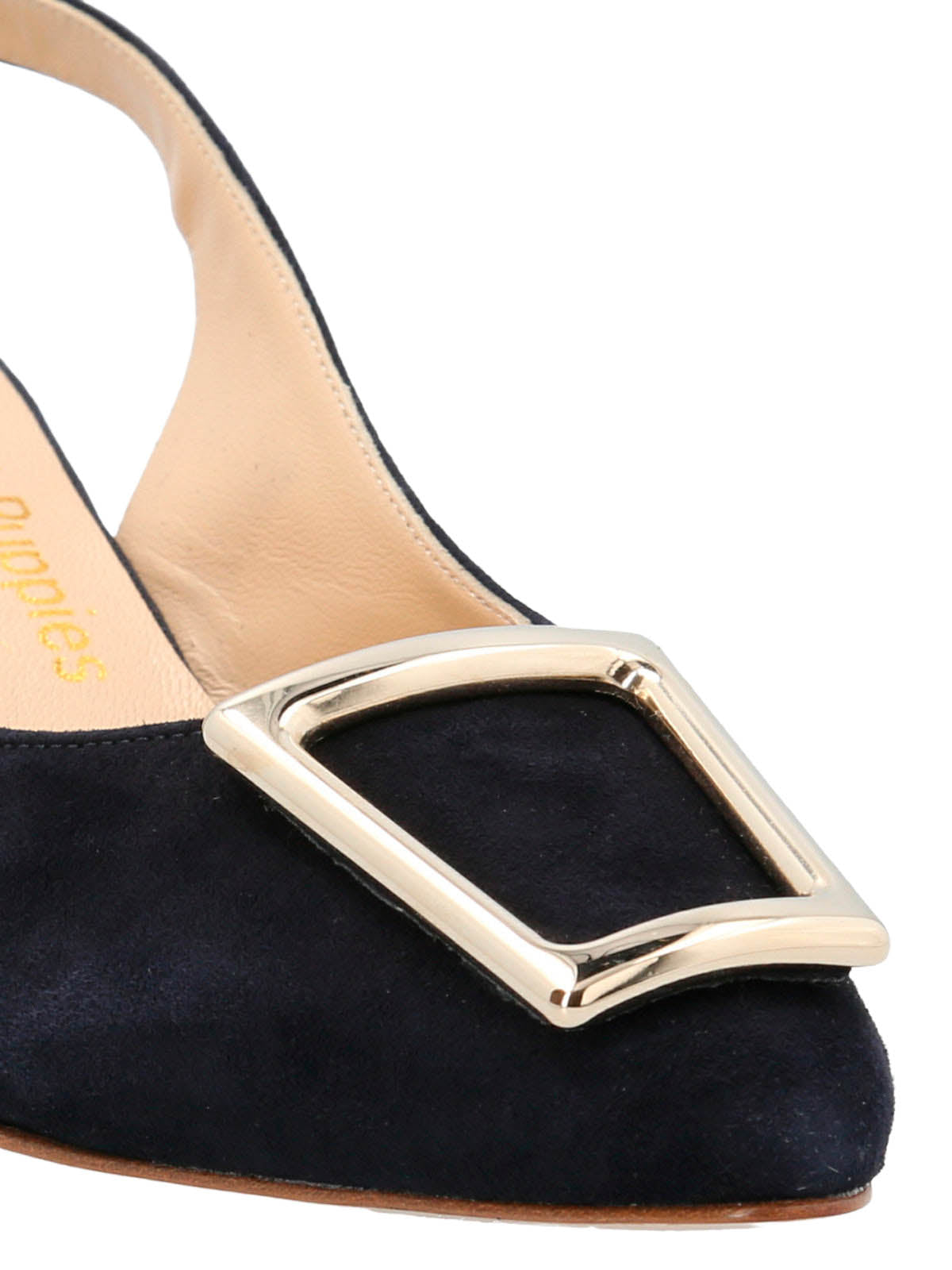 Zapato Brunate Cuero Mujer Rossella Azul Oscuro