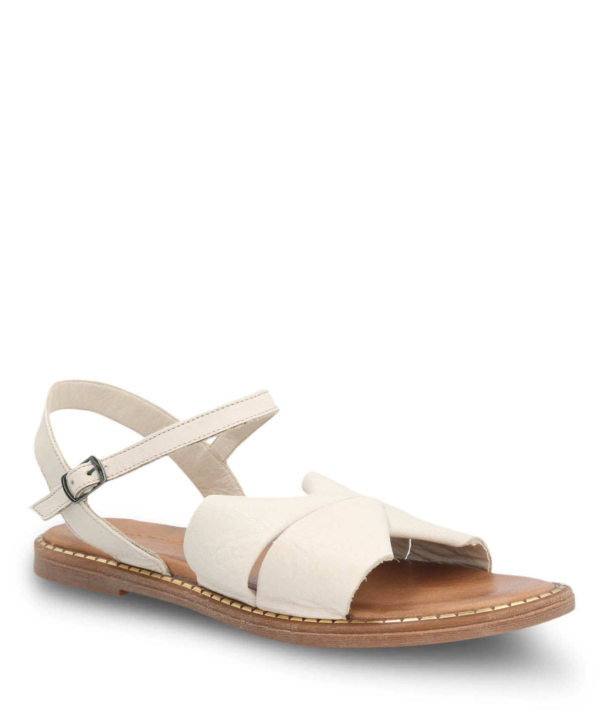 Sandalia Cuero Mujer Traona Blanco