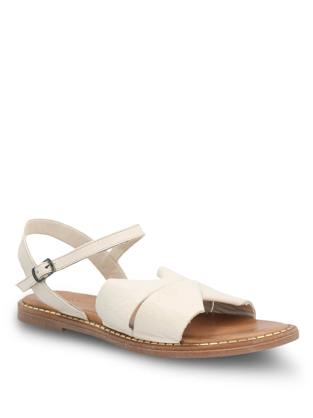 Sandalia Cuero Mujer Traona Blanco