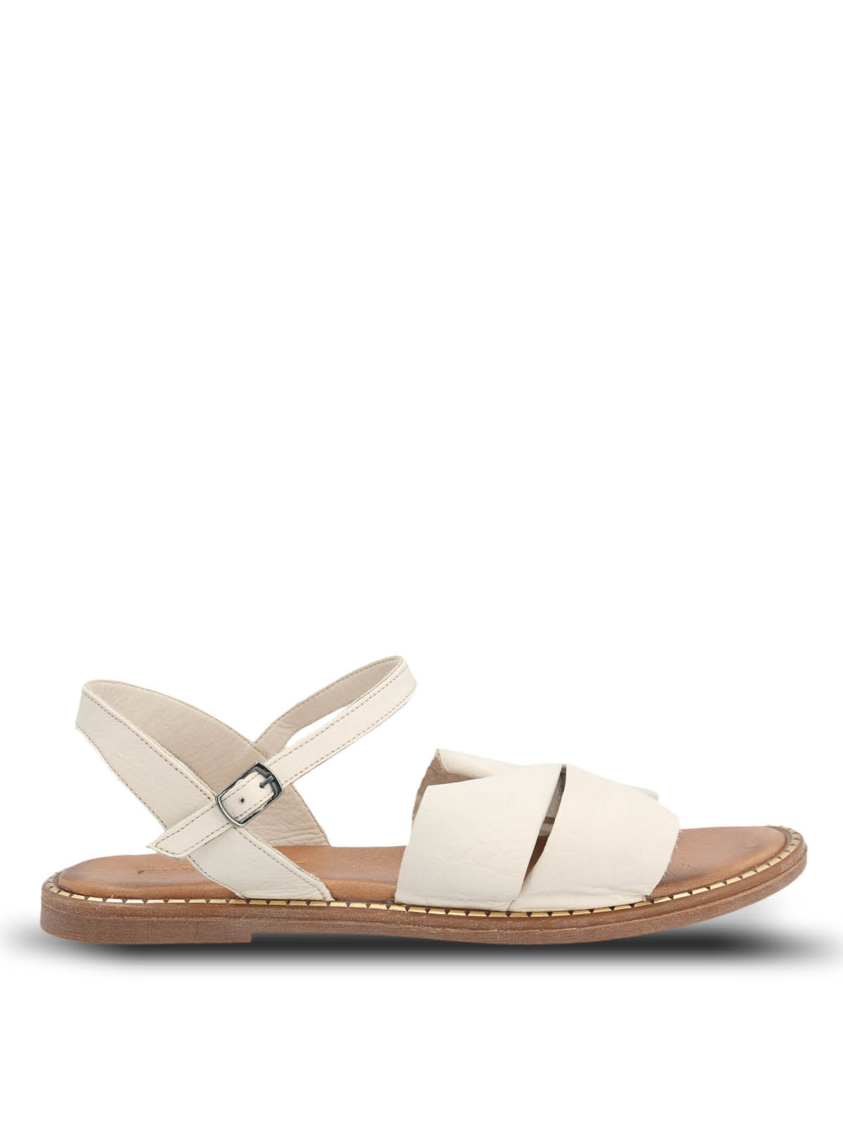 Sandalia Cuero Mujer Traona Blanco