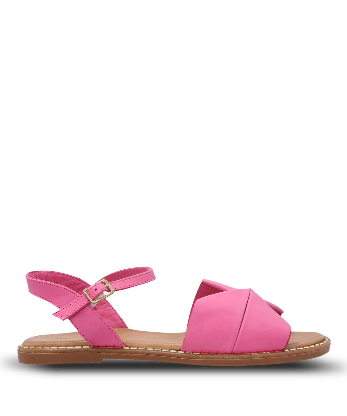 Sandalia Cuero Mujer Traona Fucsia