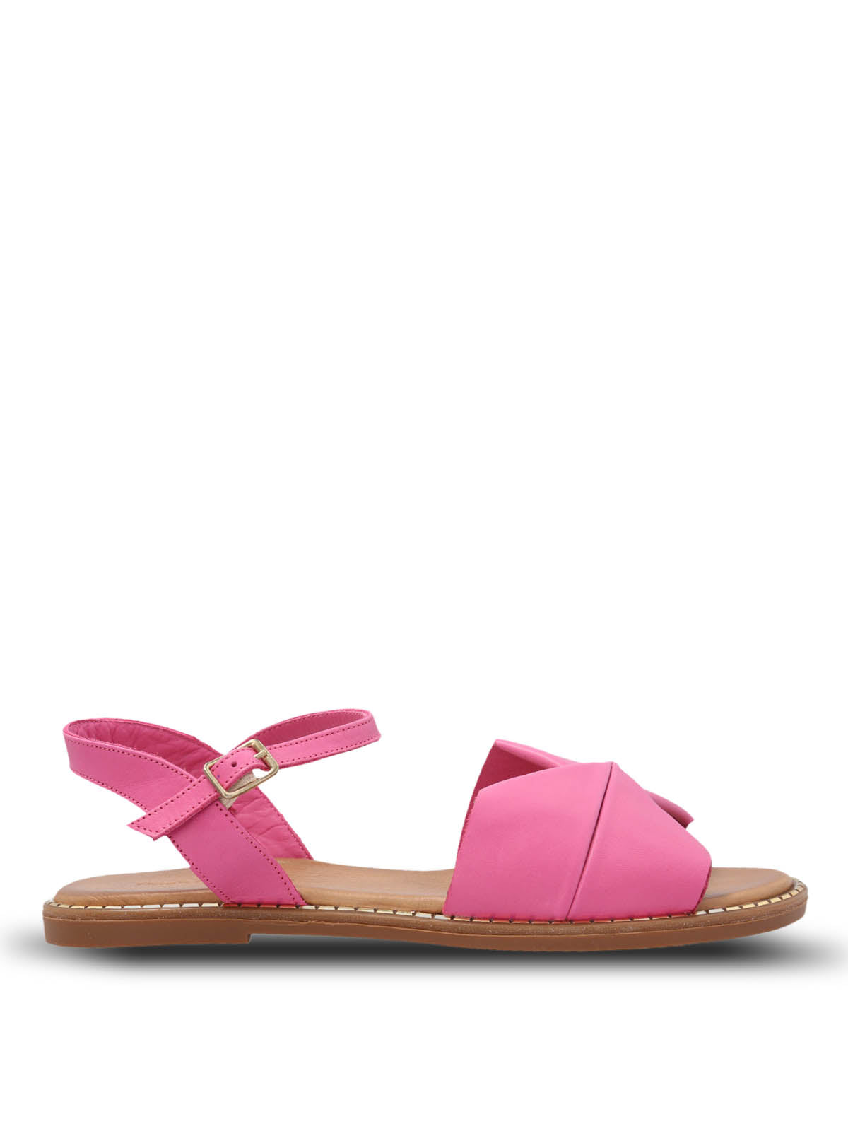 Sandalia Cuero Mujer Traona Fucsia