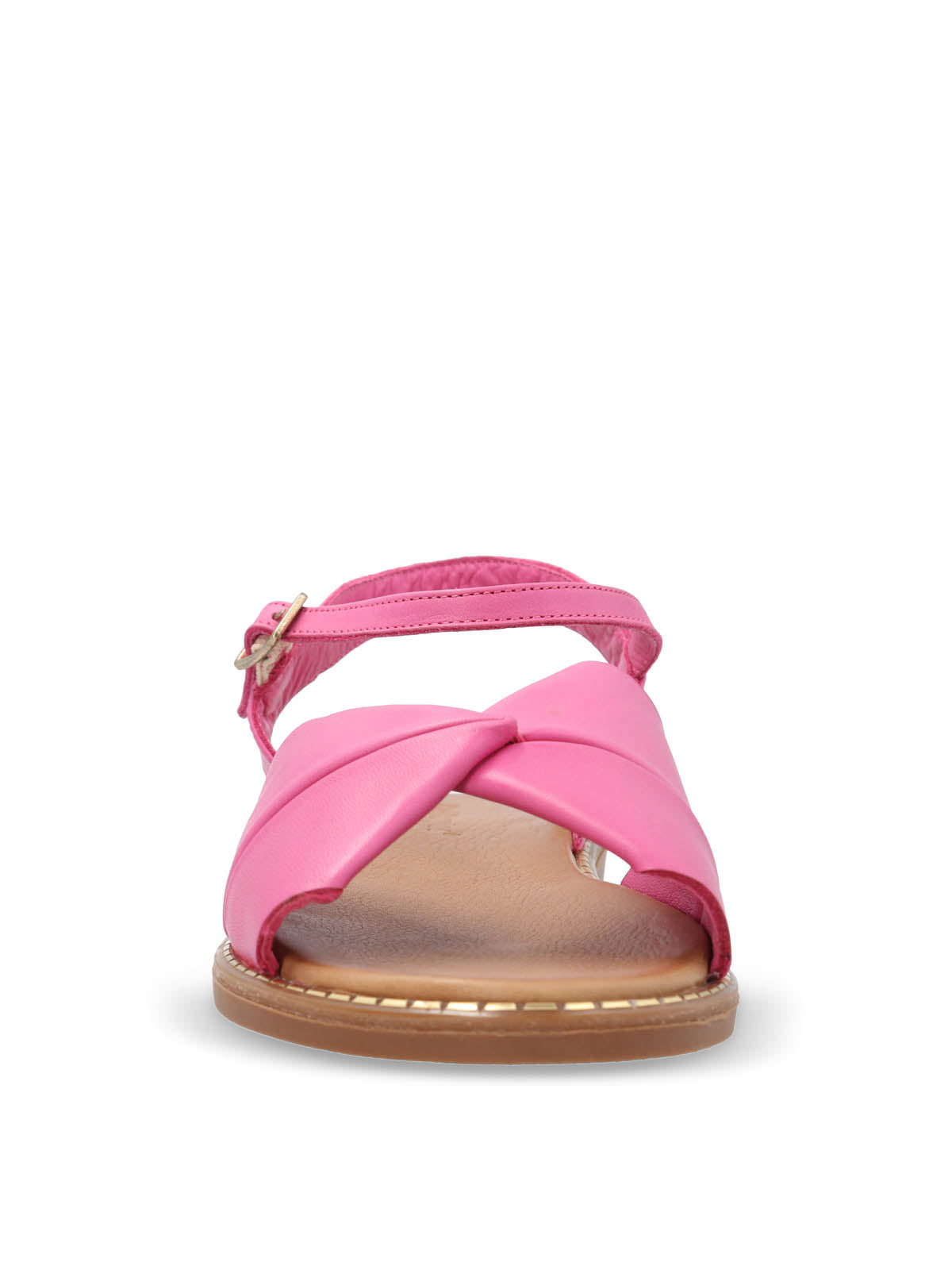 Sandalia Cuero Mujer Traona Fucsia