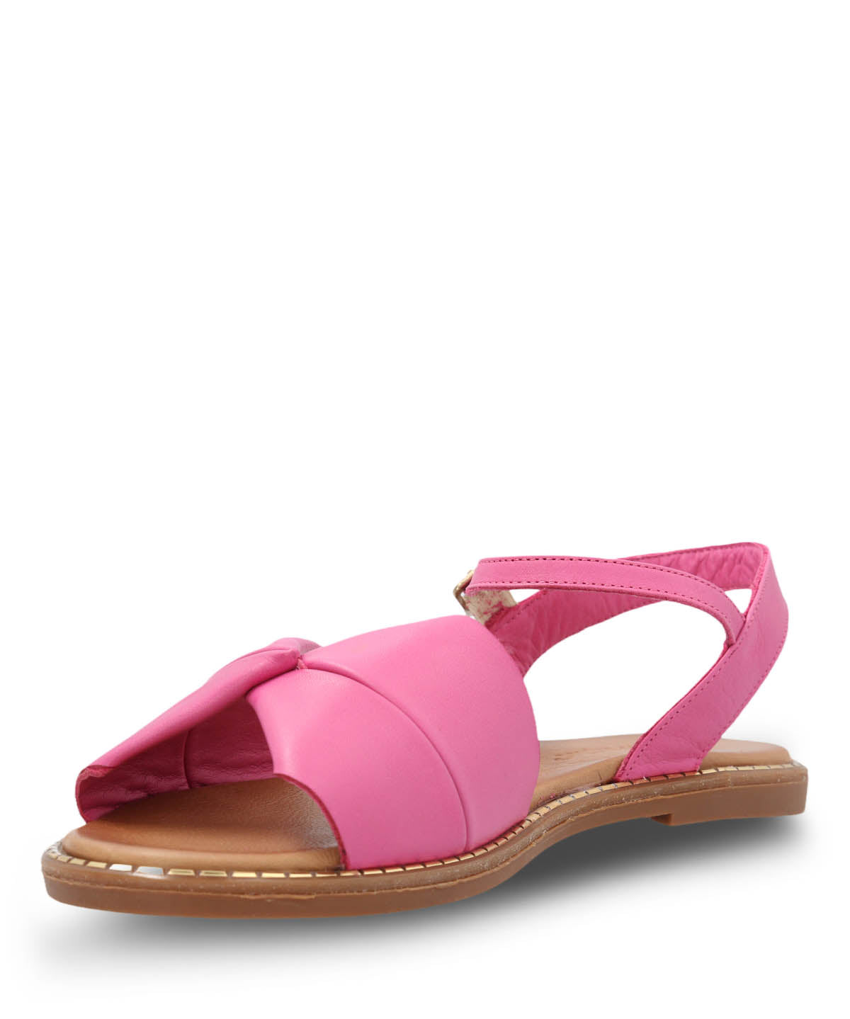 Sandalia Cuero Mujer Traona Fucsia