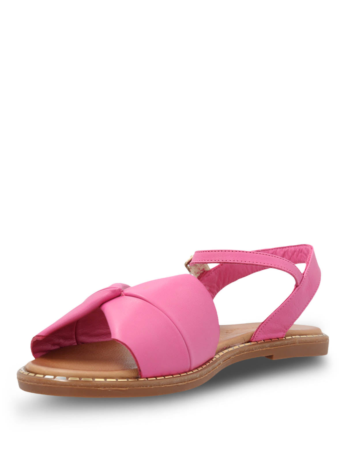 Sandalia Cuero Mujer Traona Fucsia