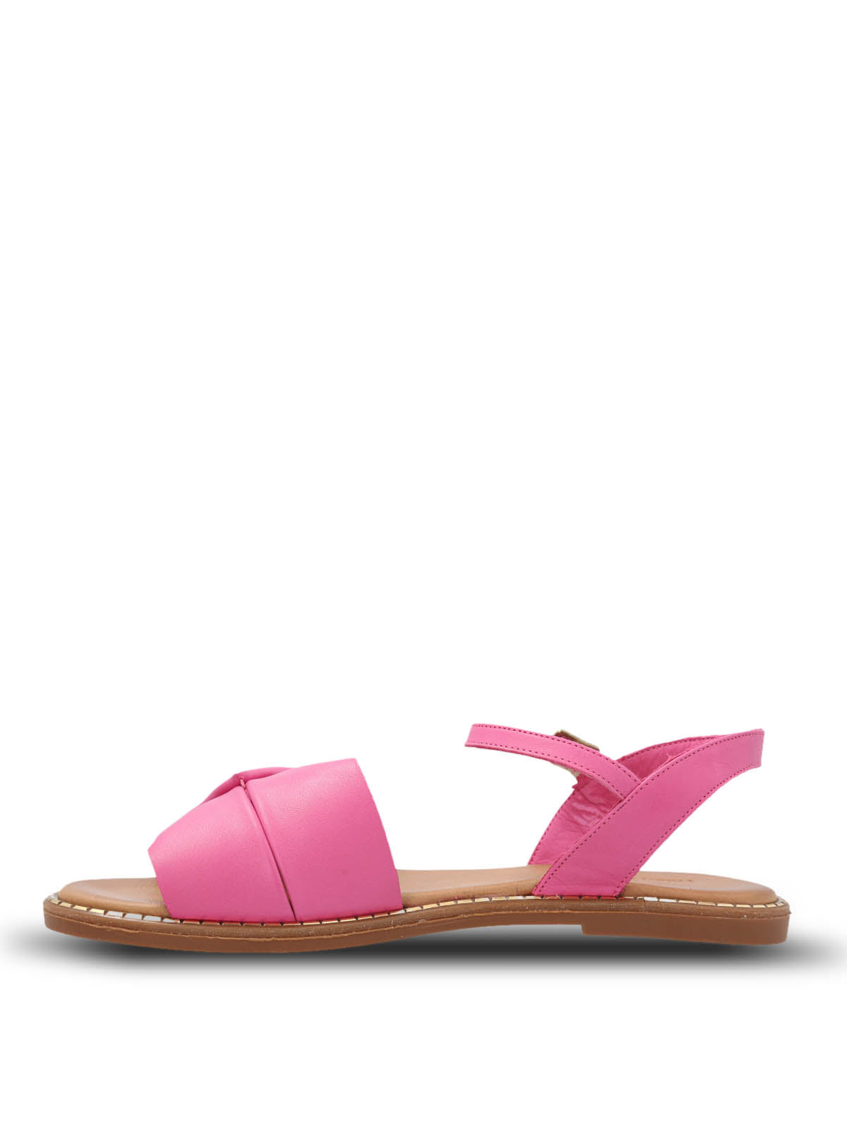 Sandalia Cuero Mujer Traona Fucsia