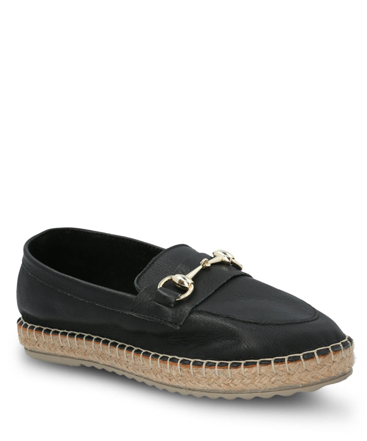 Alpargata Cuero Mujer Edola Negro