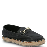 Alpargata Cuero Mujer Edola Negro