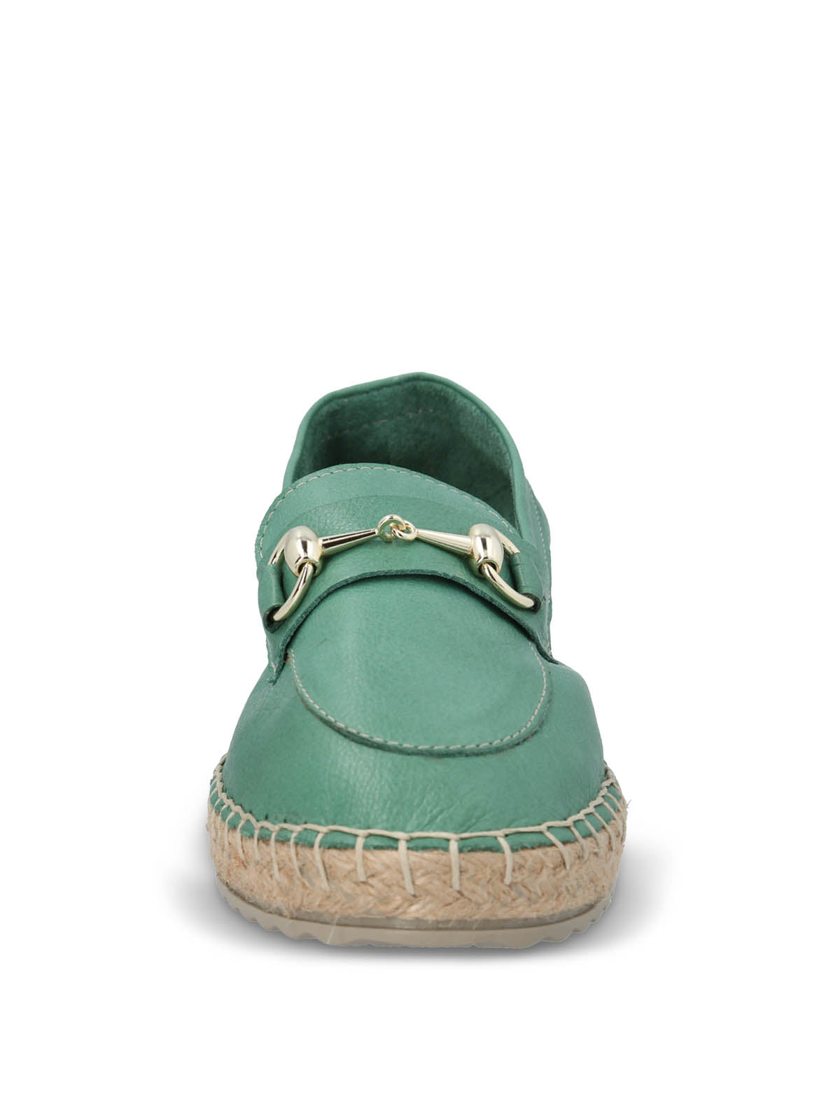 Alpargata Cuero Mujer Edola Verde