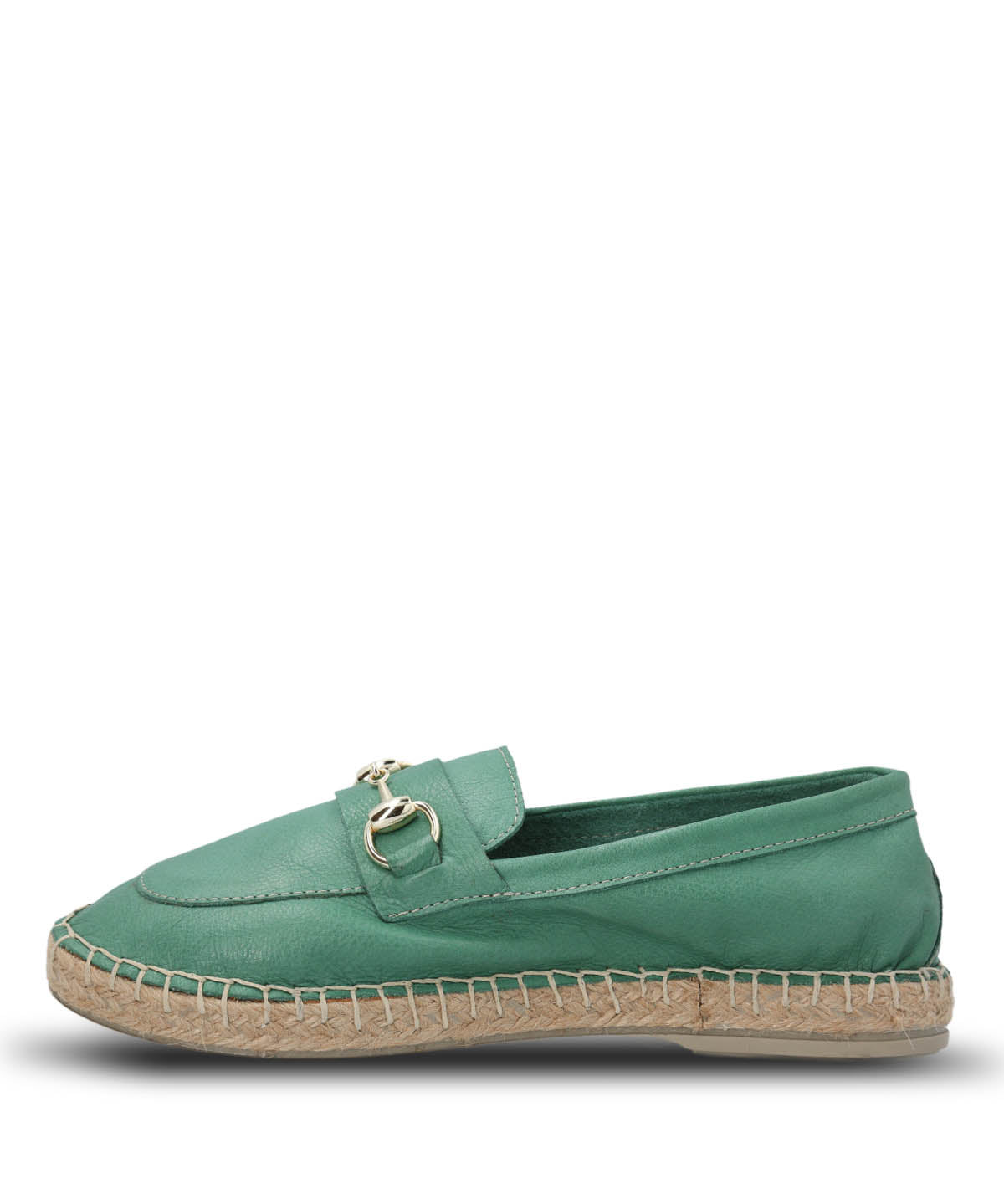 Alpargata Cuero Mujer Edola Verde