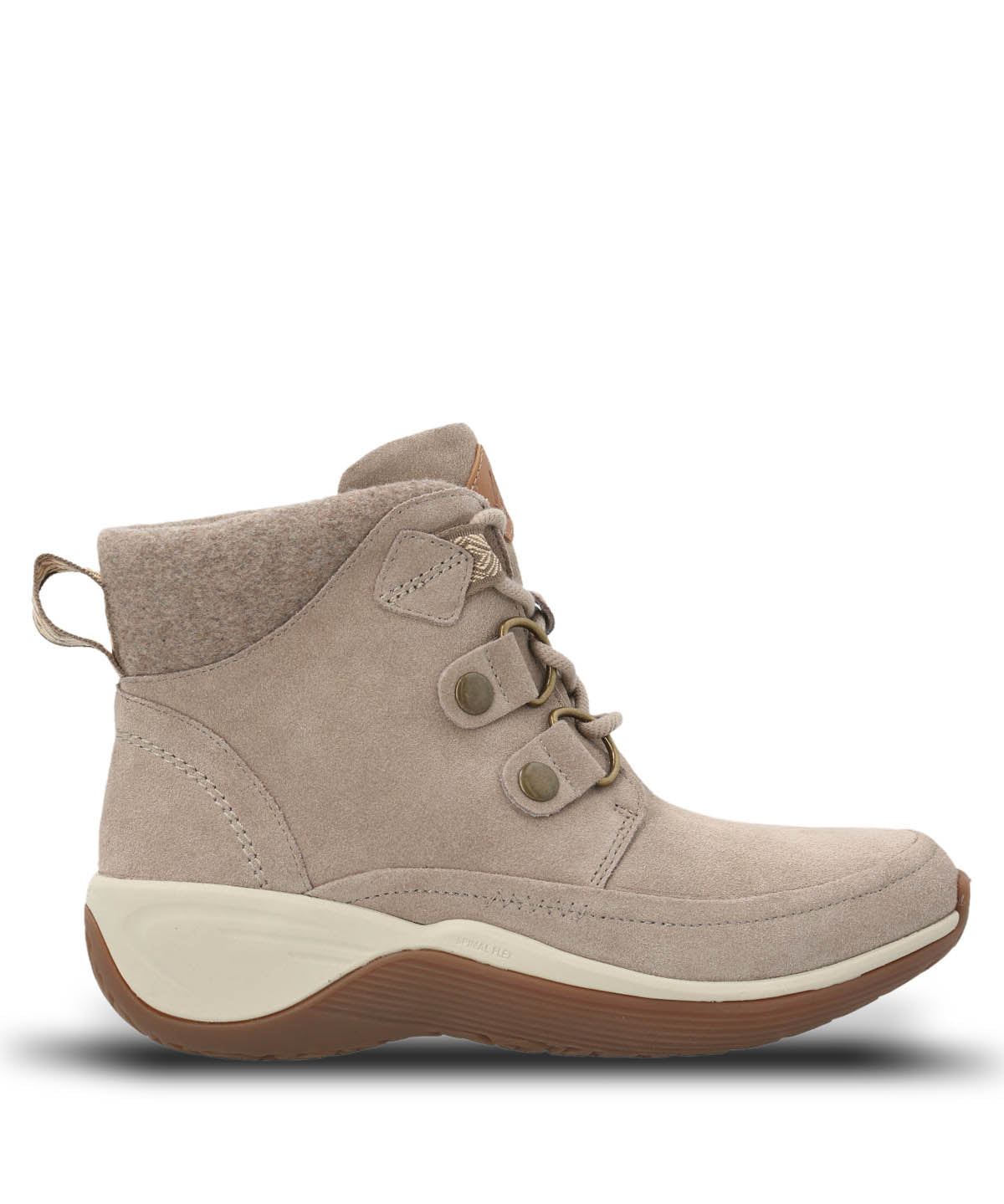 Botin Cuero Mujer Spinal Rug Lace Beige