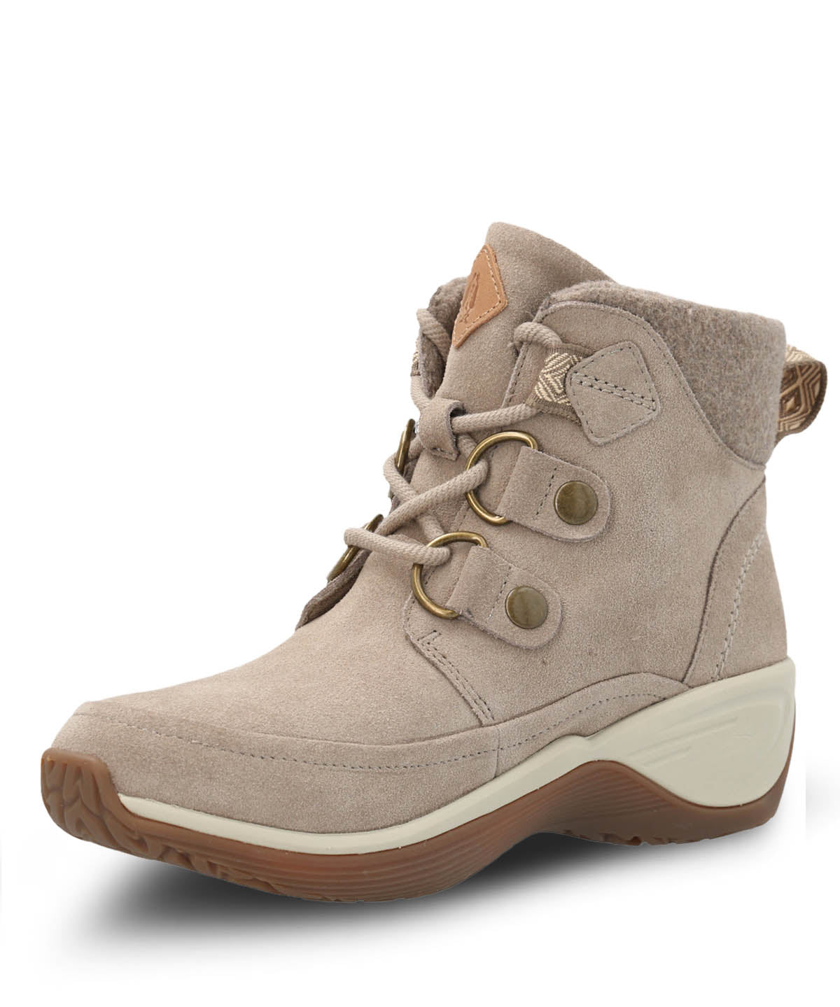 Botin Cuero Mujer Spinal Rug Lace Beige