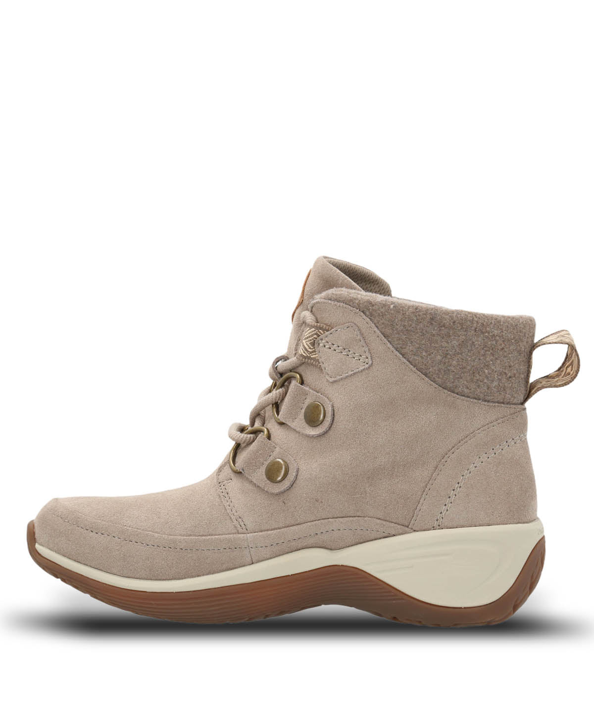 Botin Cuero Mujer Spinal Rug Lace Beige