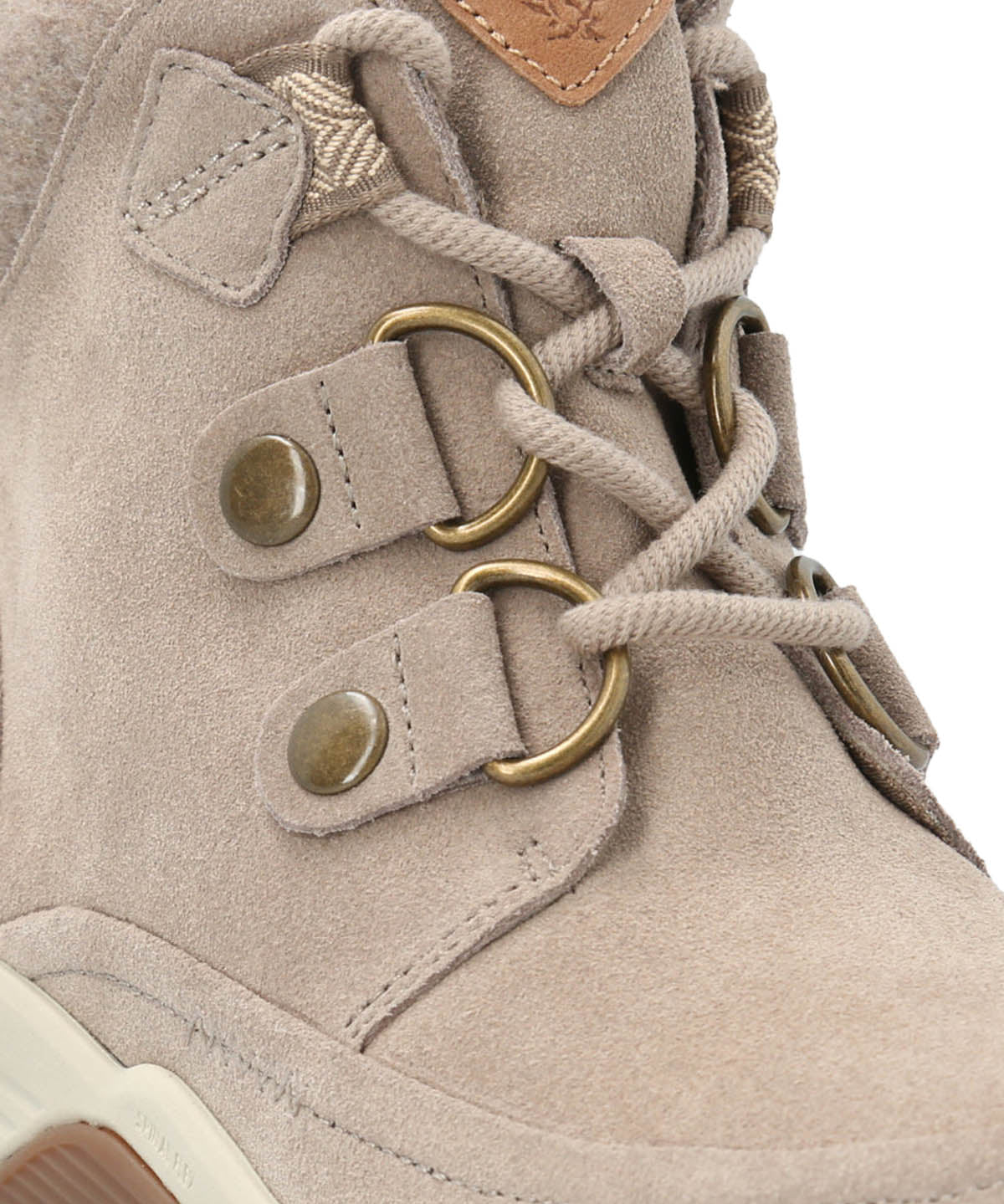 Botin Cuero Mujer Spinal Rug Lace Beige