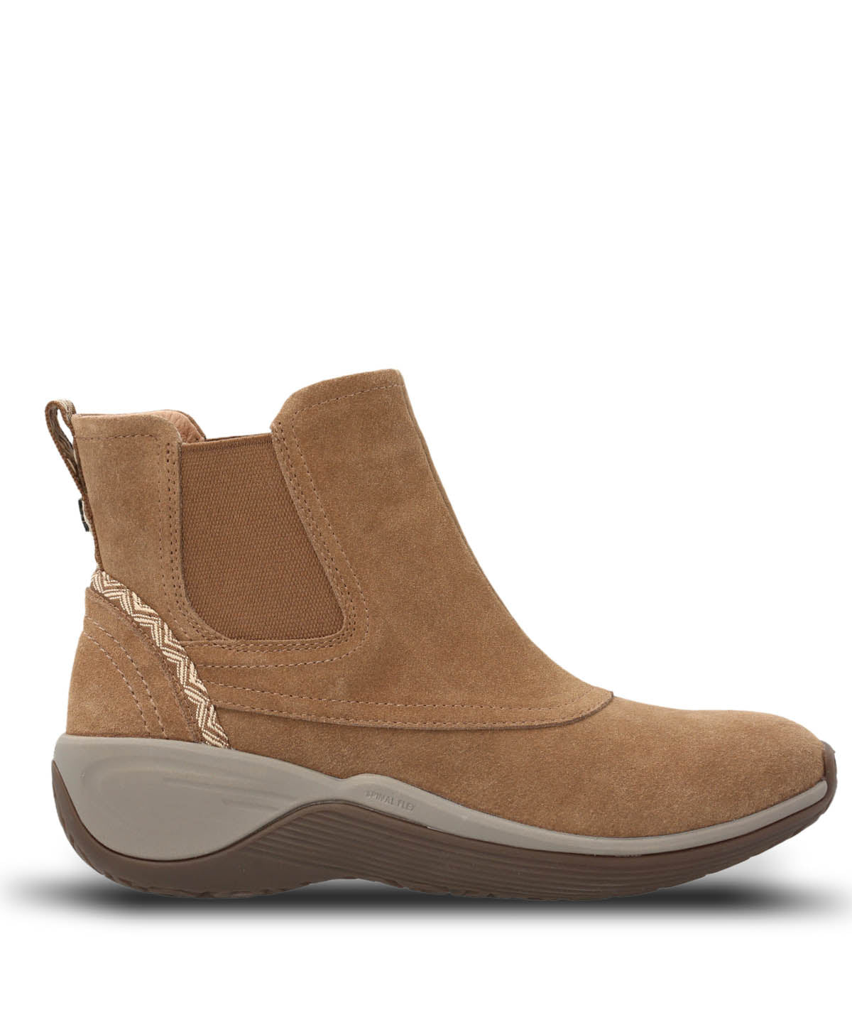 Botin Cuero Mujer Spinal Rug Chelsea Café Claro | Hush Puppies