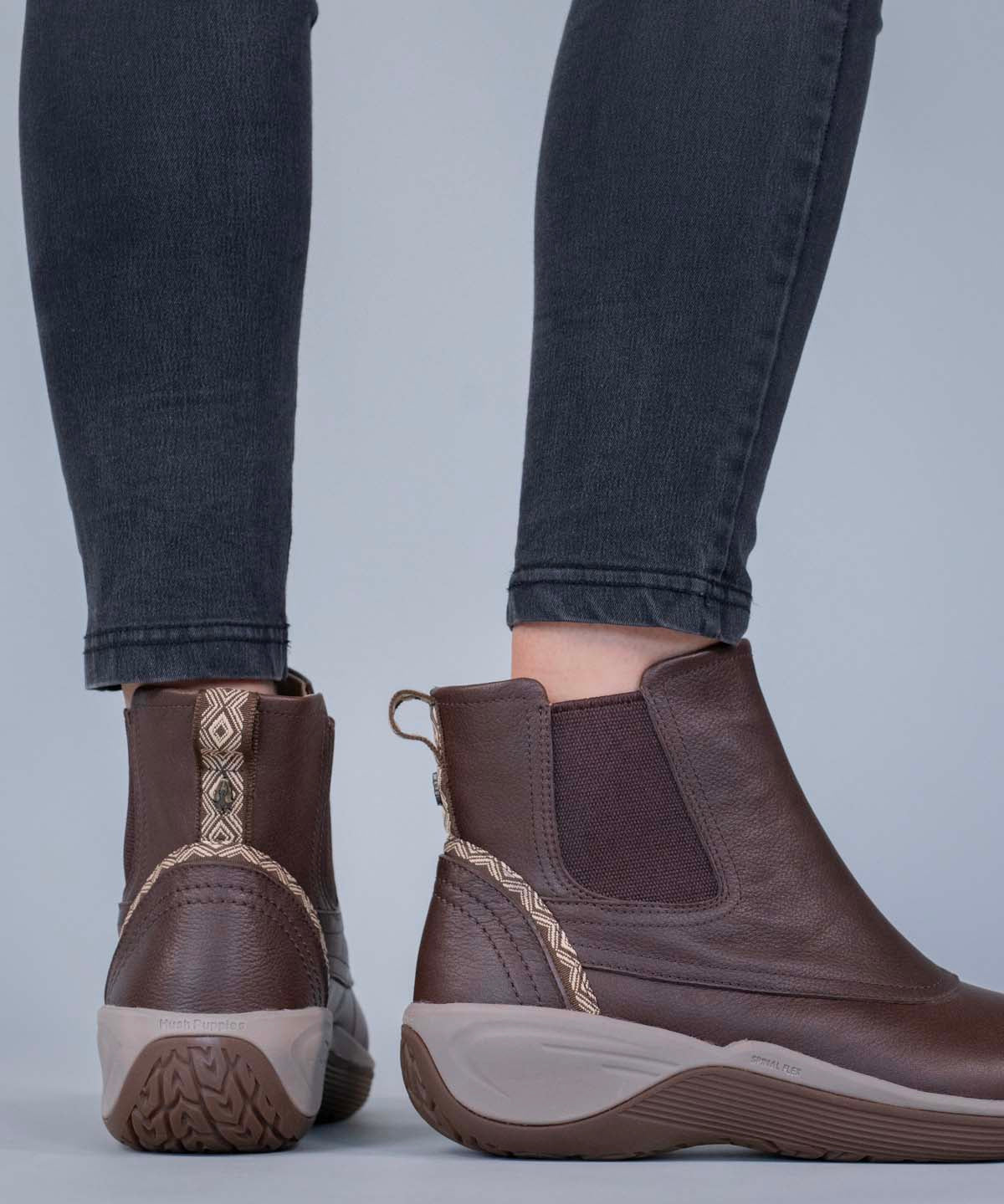 Botin Cuero Mujer Spinal Rug Chelsea Café Hush