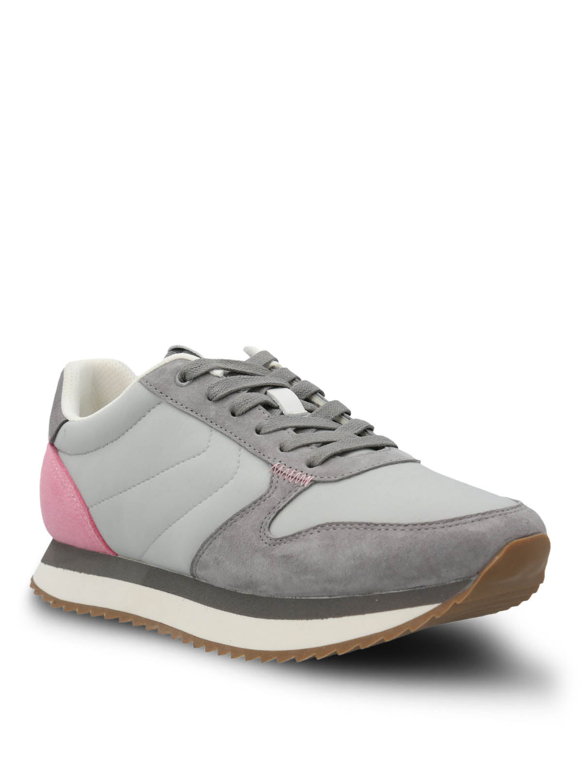 Zapatilla Cuero Mujer Bliss Sun Gris Hush Puppies