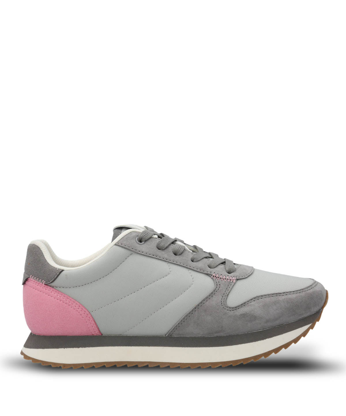 Zapatilla Cuero Mujer Bliss Sun Gris Hush Puppies