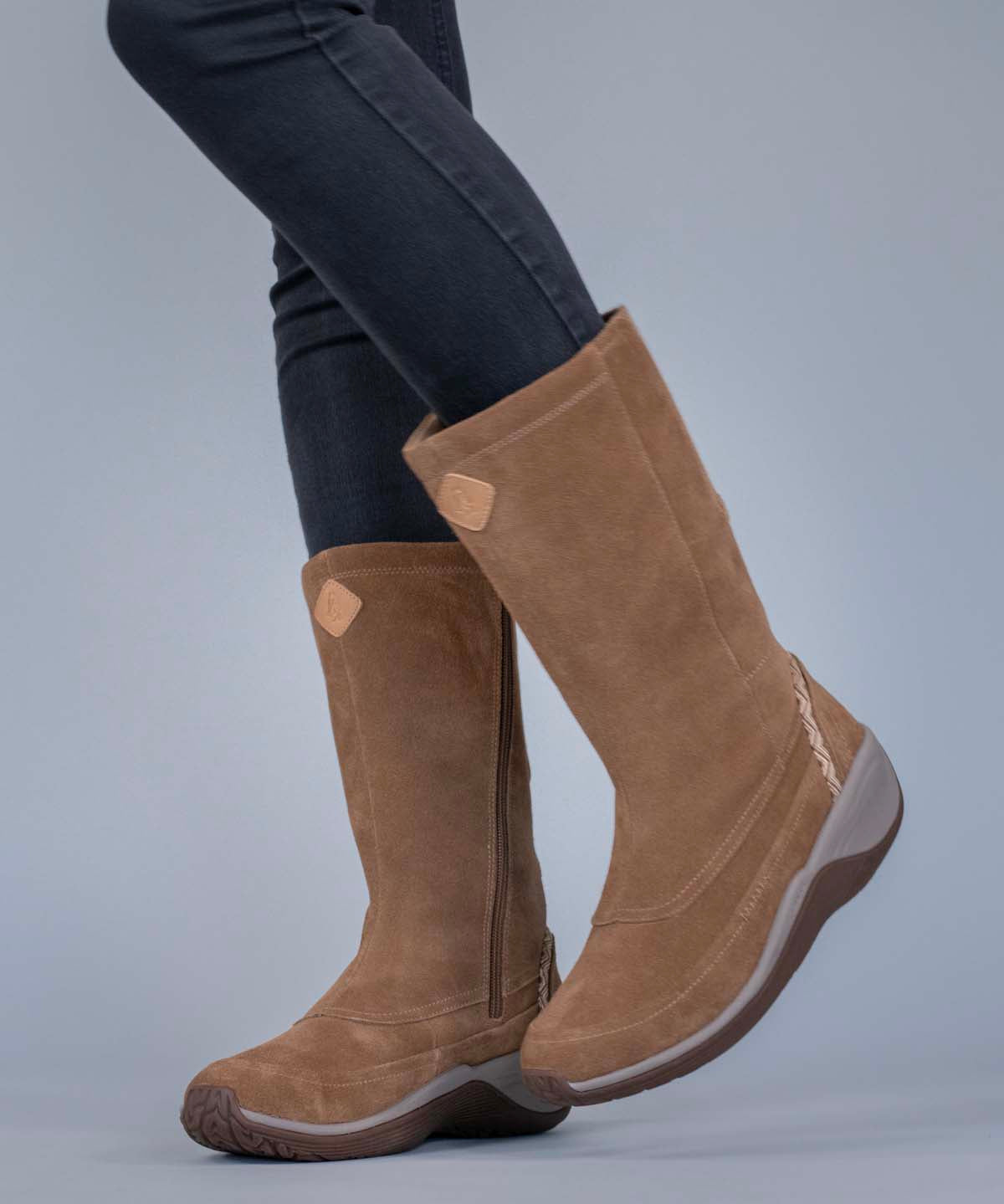 Bota Cuero Mujer Spinal Rug Boot Café Claro