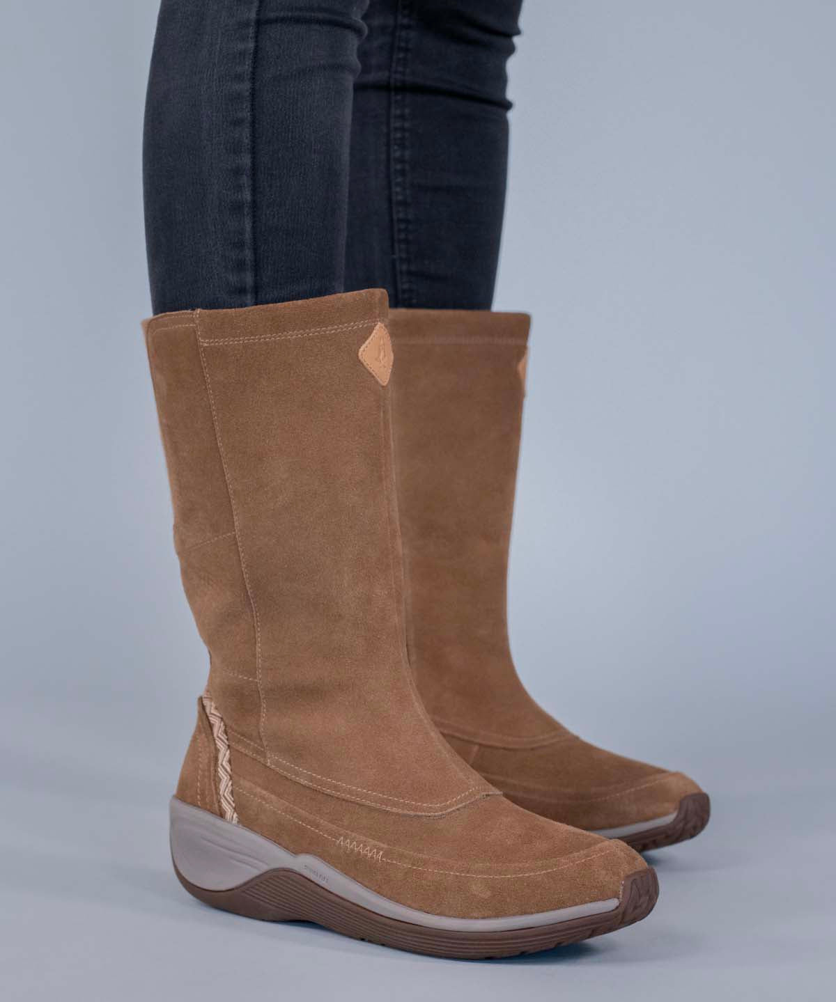 Bota Cuero Mujer Spinal Rug Boot Café Claro