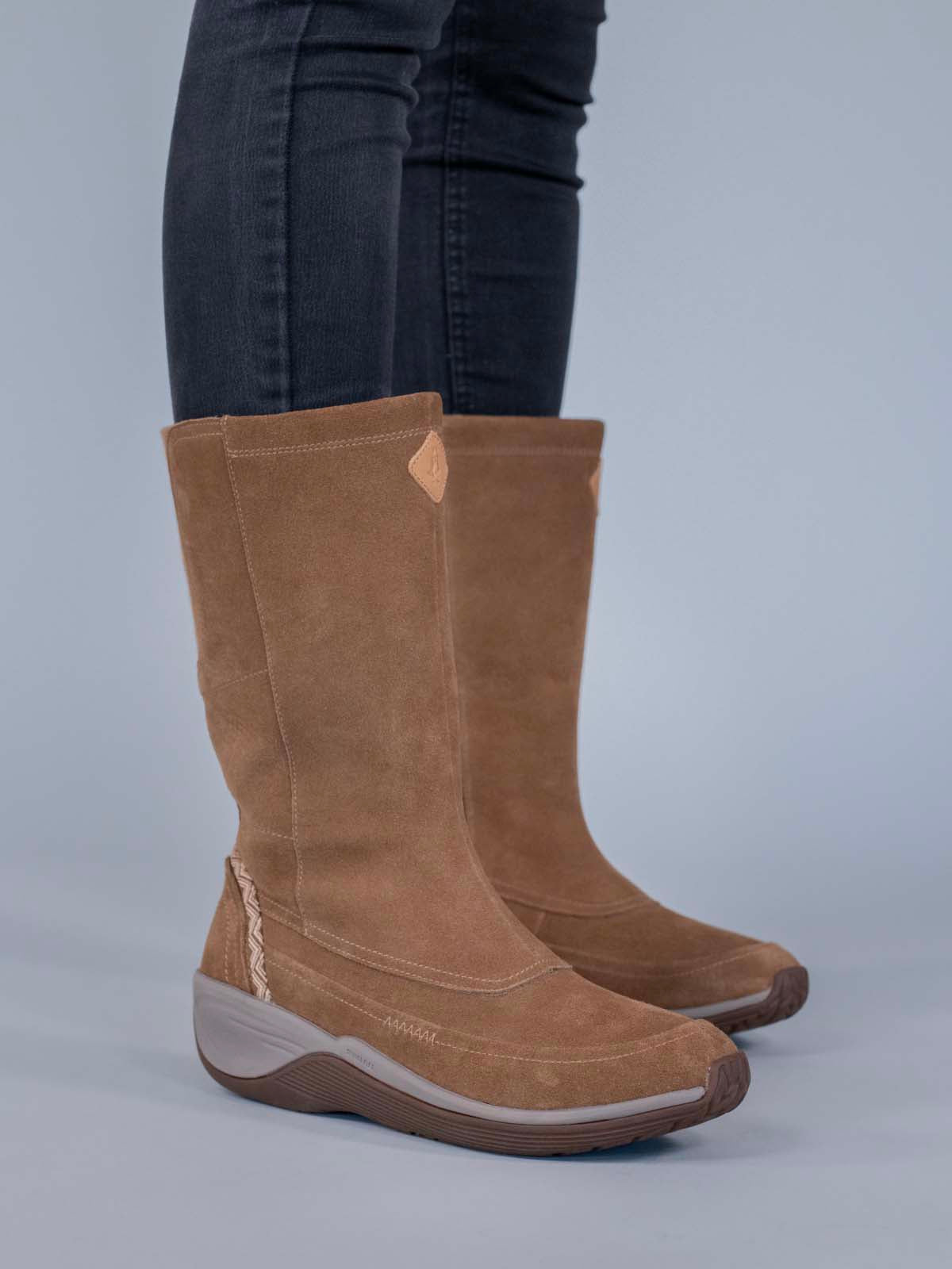 Bota Cuero Mujer Spinal Rug Boot Café Claro