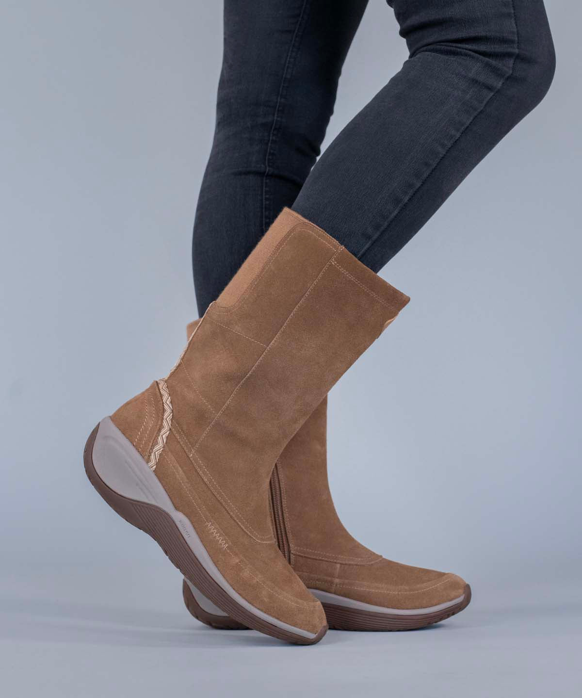 Bota Cuero Mujer Spinal Rug Boot Café Claro