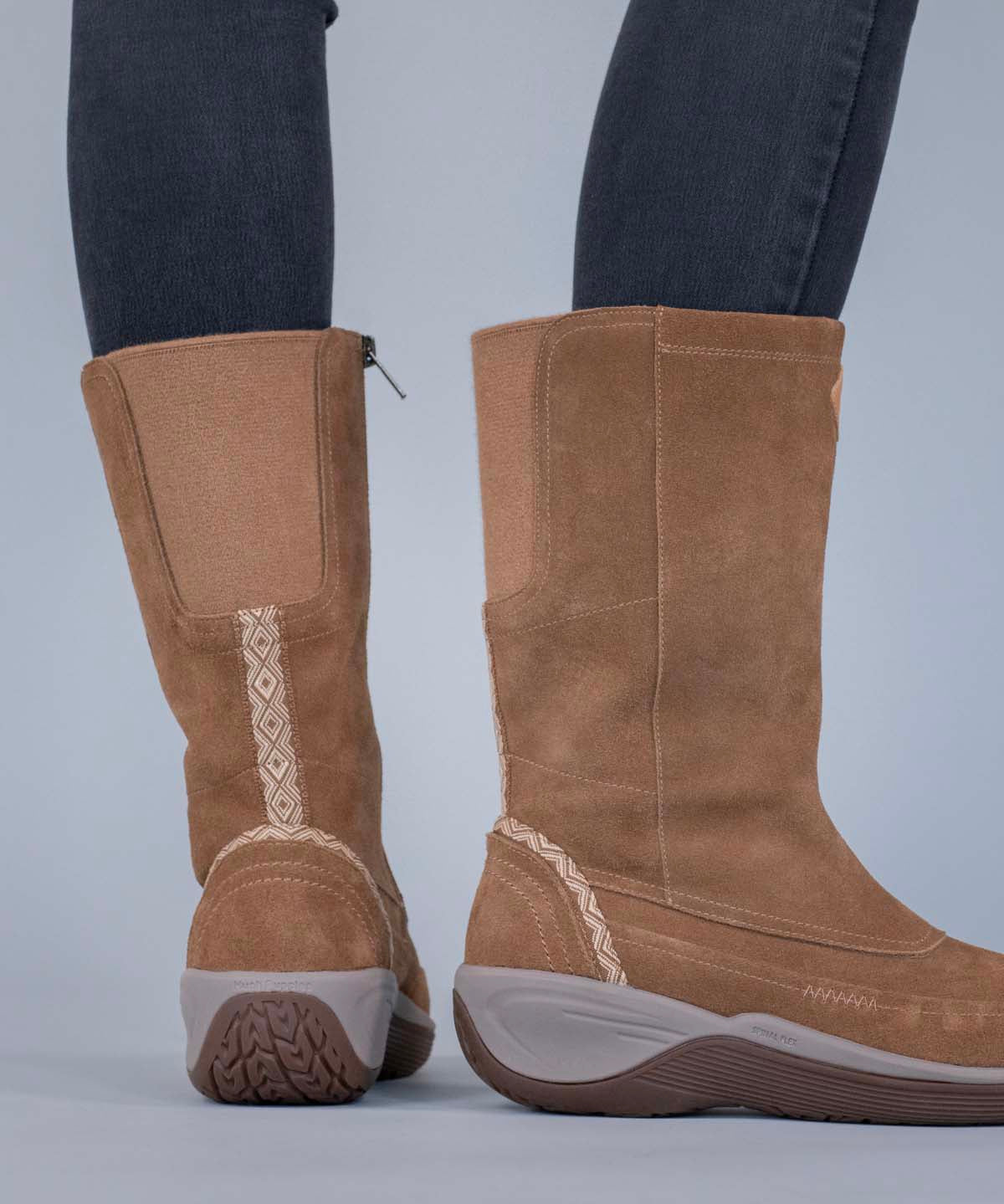 Bota Cuero Mujer Spinal Rug Boot Café Claro