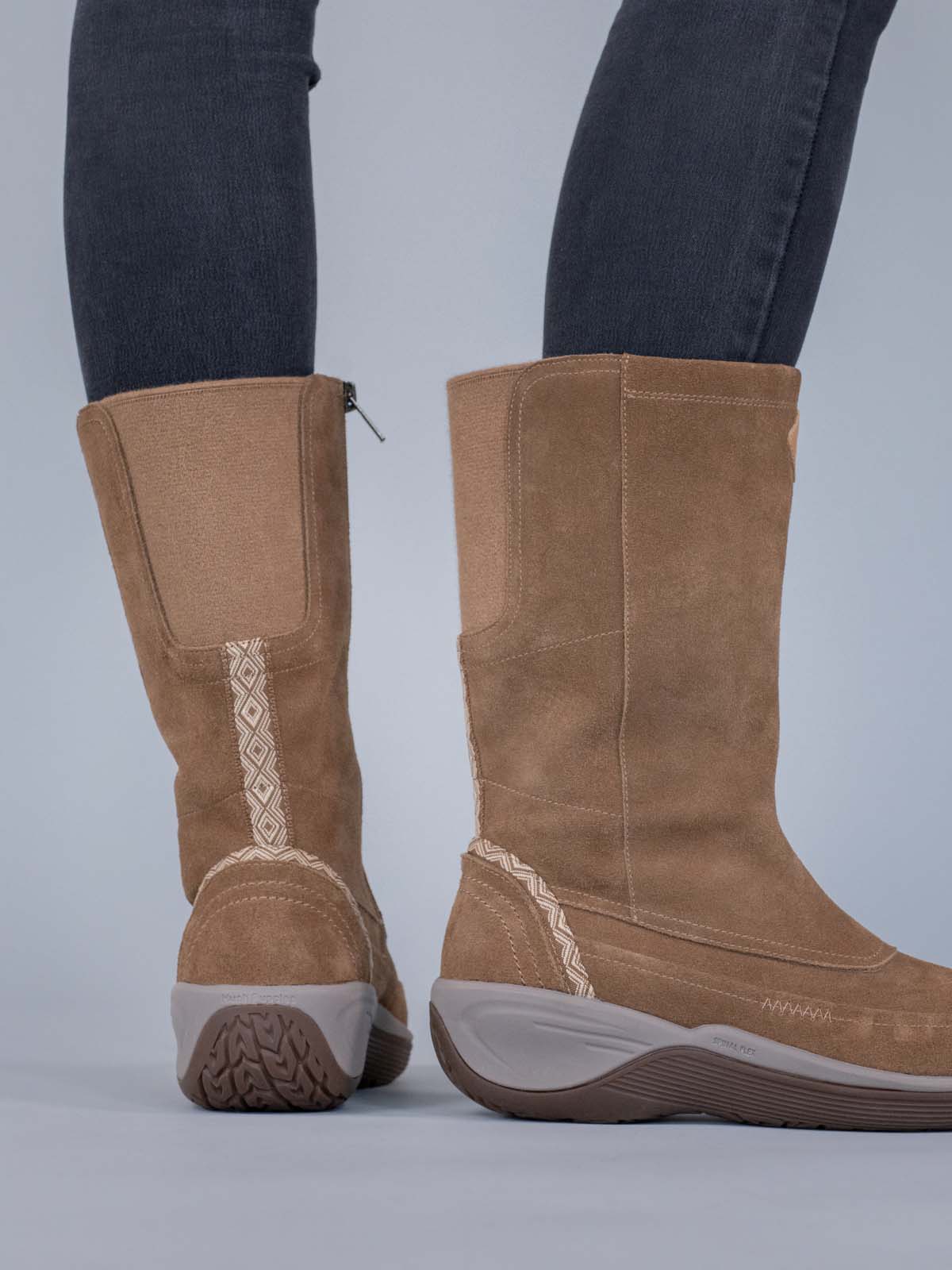 Bota Cuero Mujer Spinal Rug Boot Café Claro