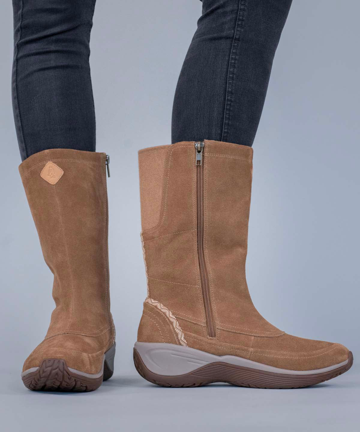 Bota Cuero Mujer Spinal Rug Boot Café Claro