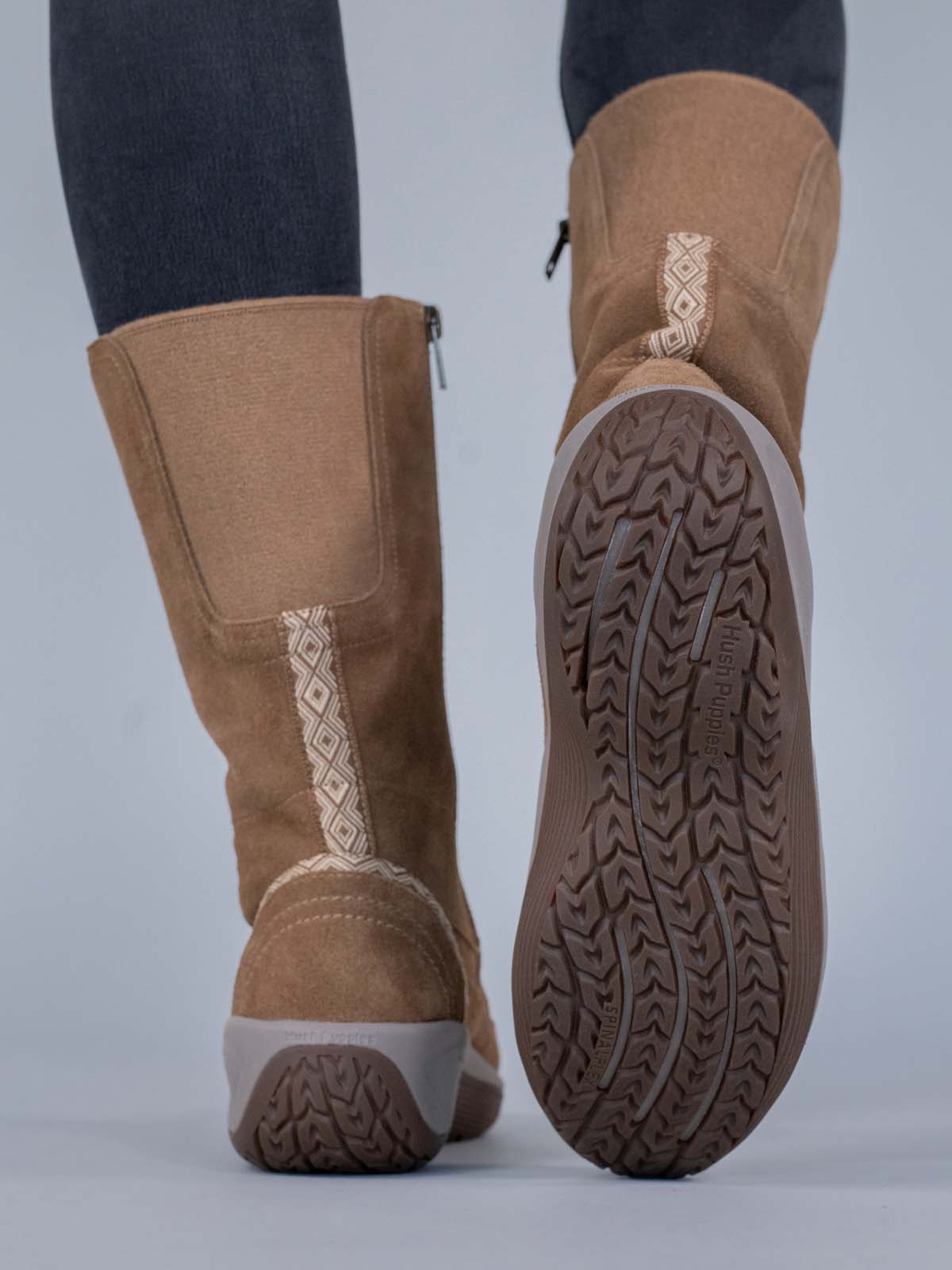 Bota Cuero Mujer Spinal Rug Boot Café Claro