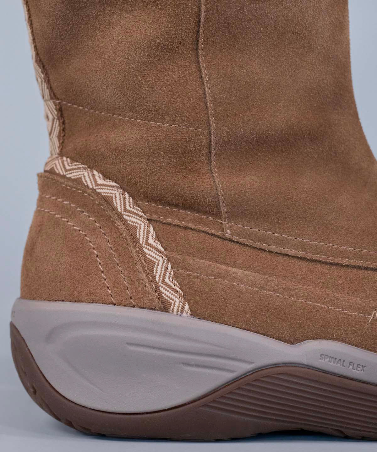 Bota Cuero Mujer Spinal Rug Boot Café Claro