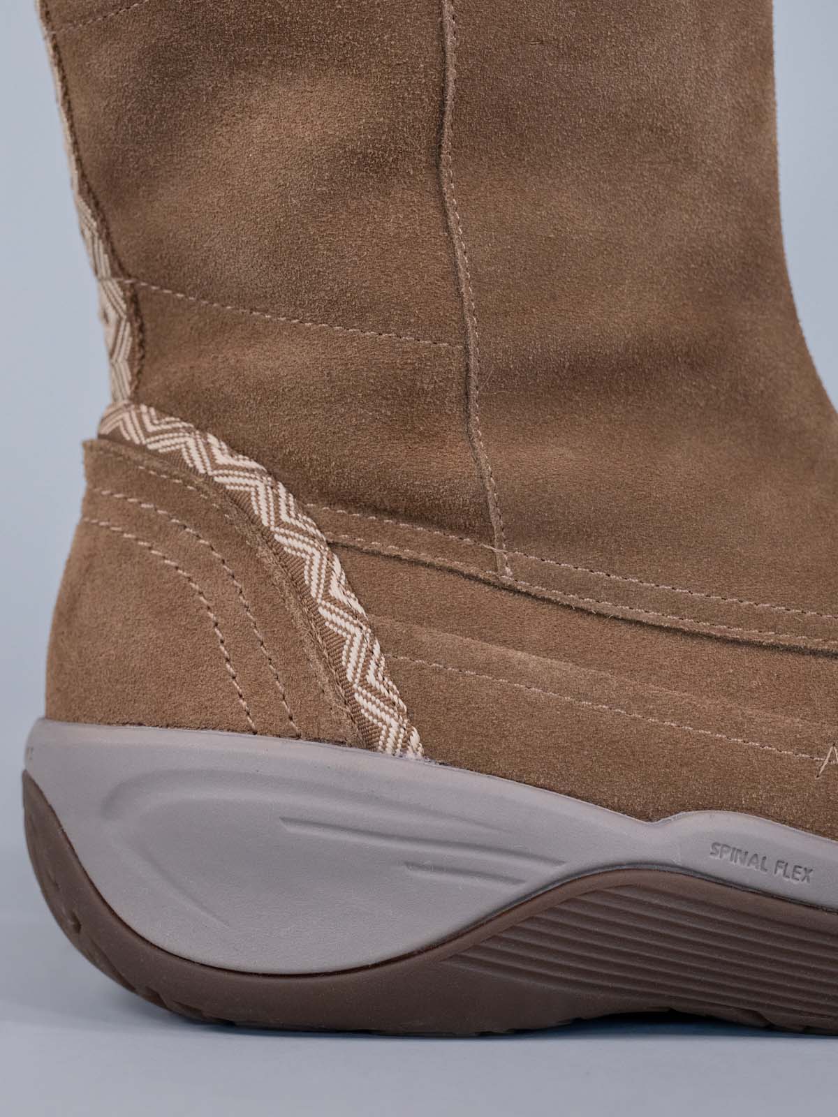 Bota Cuero Mujer Spinal Rug Boot Café Claro