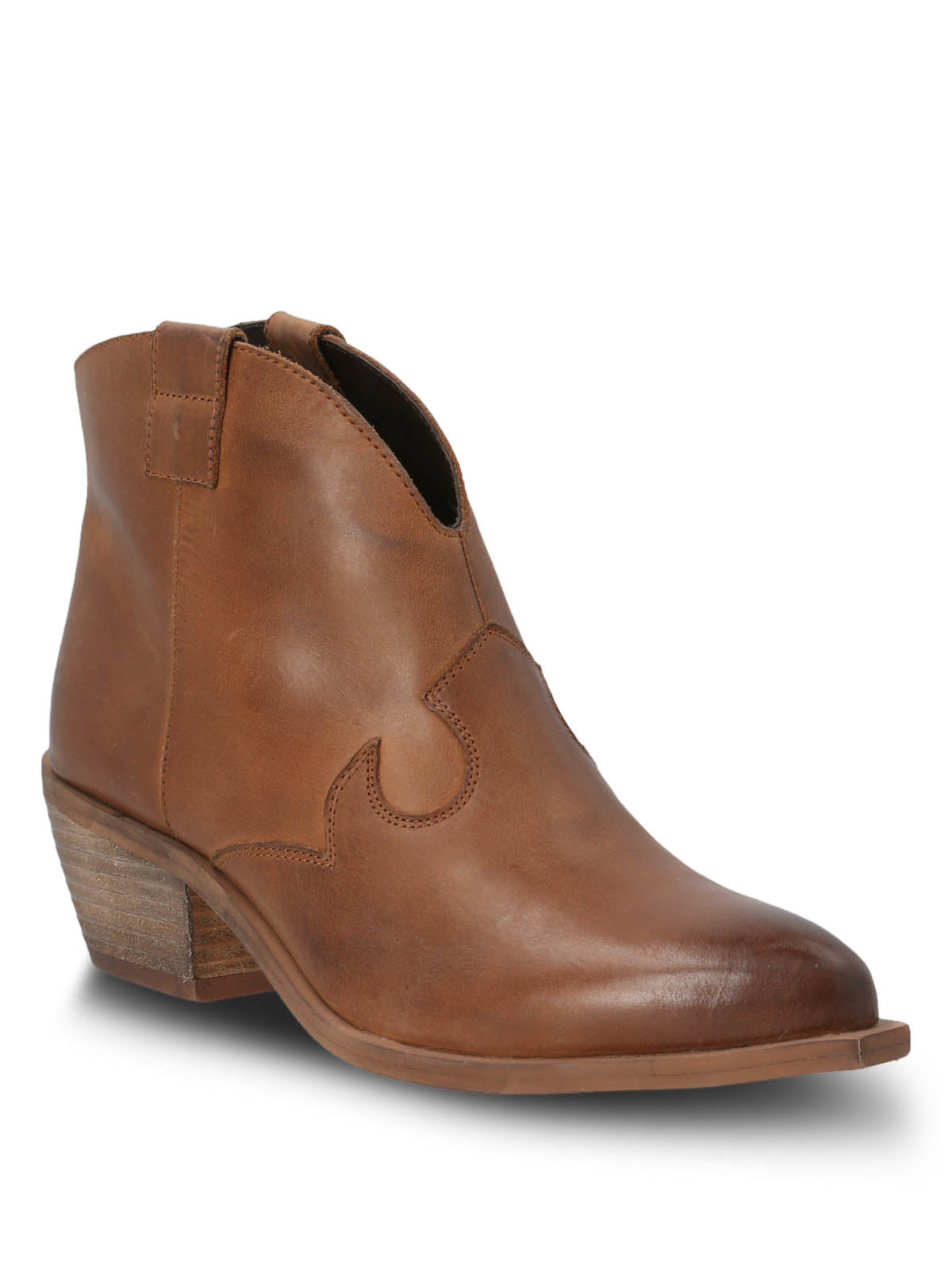 Botin Vaquero Cuero Mujer Nandrin Café