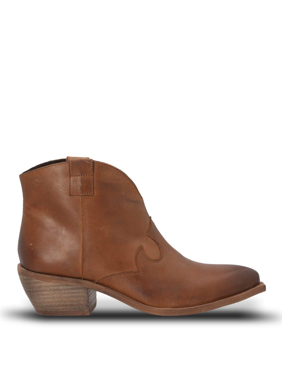 Botin Vaquero Cuero Mujer Nandrin Café