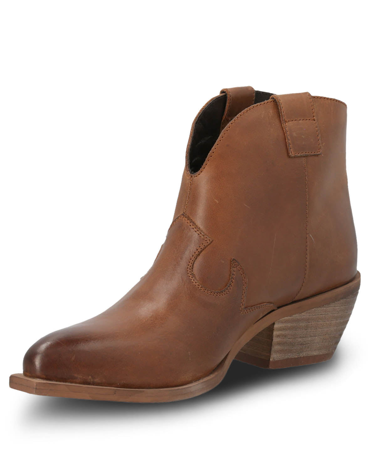 Botin Vaquero Cuero Mujer Nandrin Café
