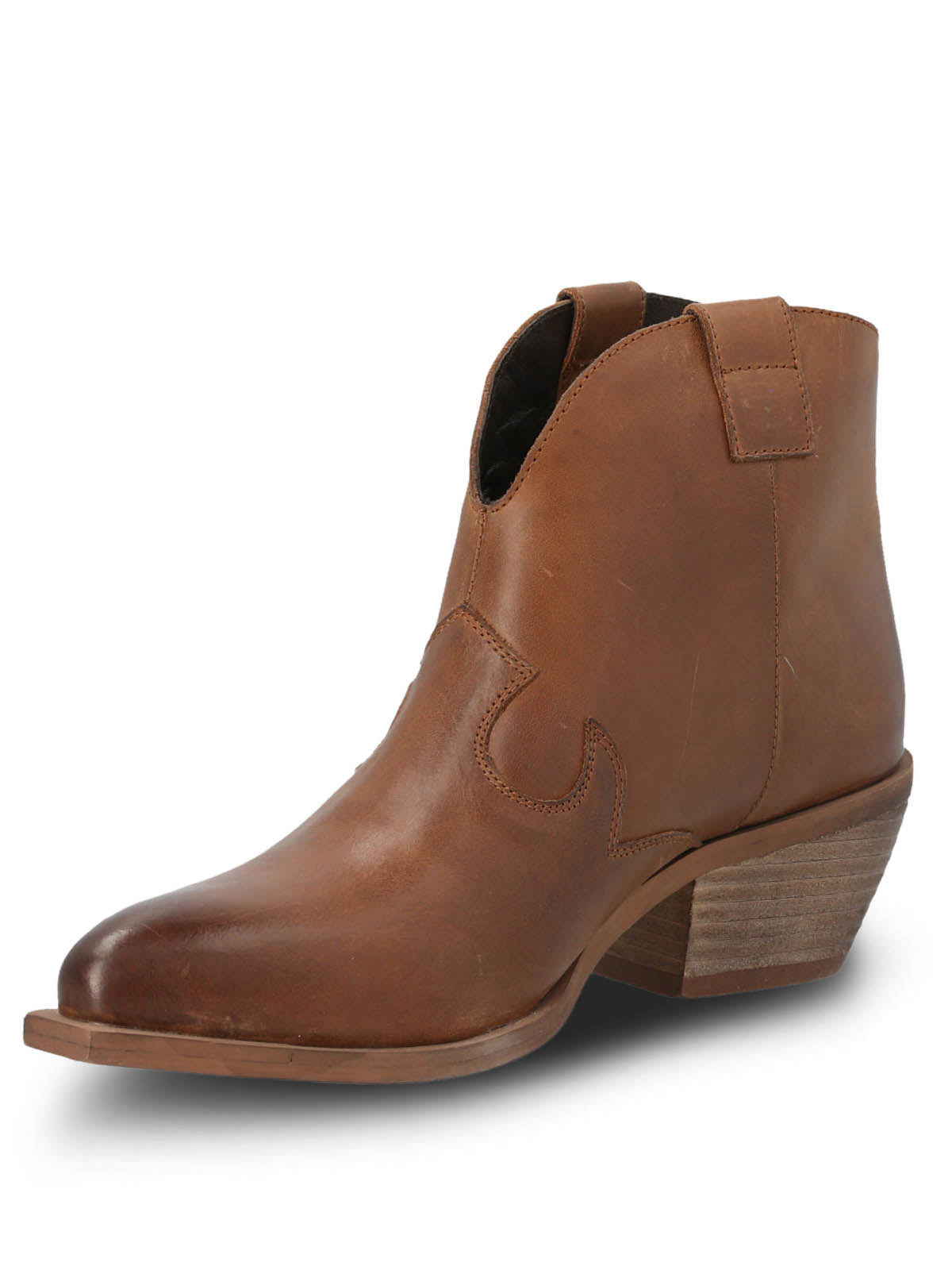 Botin Vaquero Cuero Mujer Nandrin Café