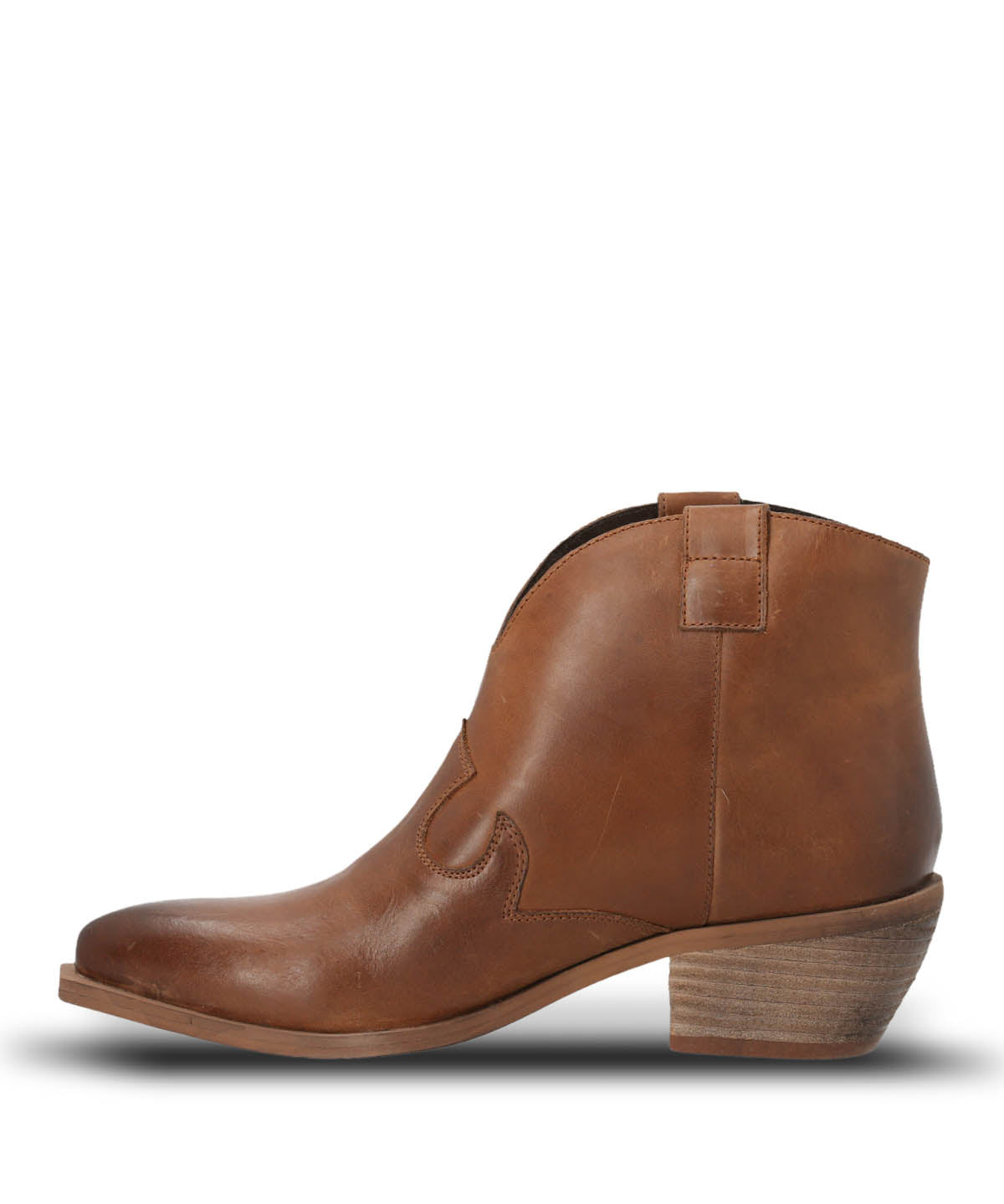 Botin Vaquero Cuero Mujer Nandrin Café