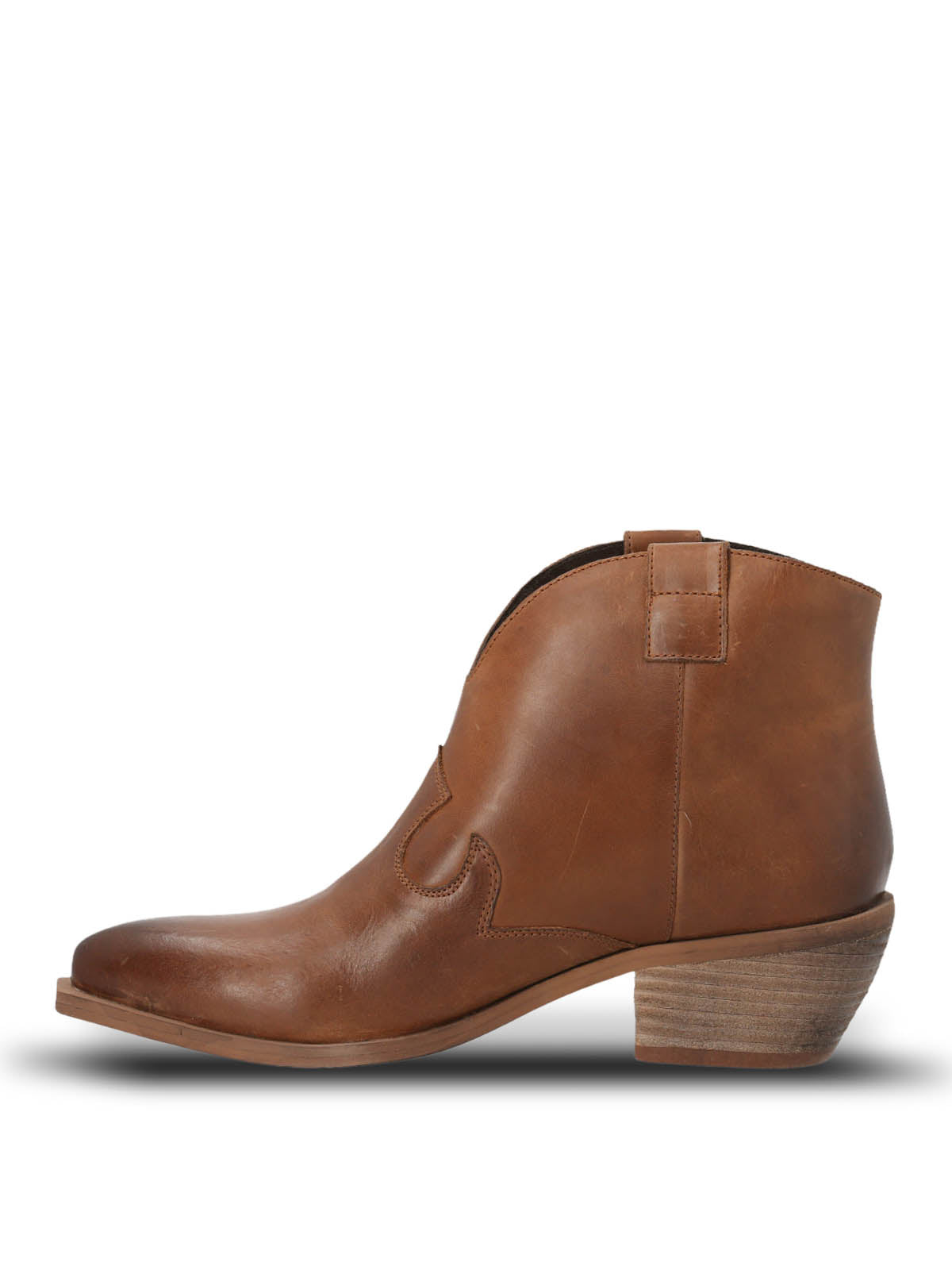 Botin Vaquero Cuero Mujer Nandrin Café