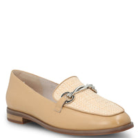 Mocasin Cuero Mujer Ambires Café Claro