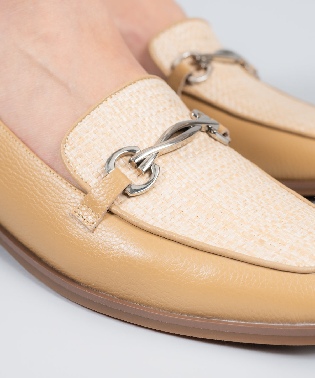 Mocasin Cuero Mujer Ambires Café Claro