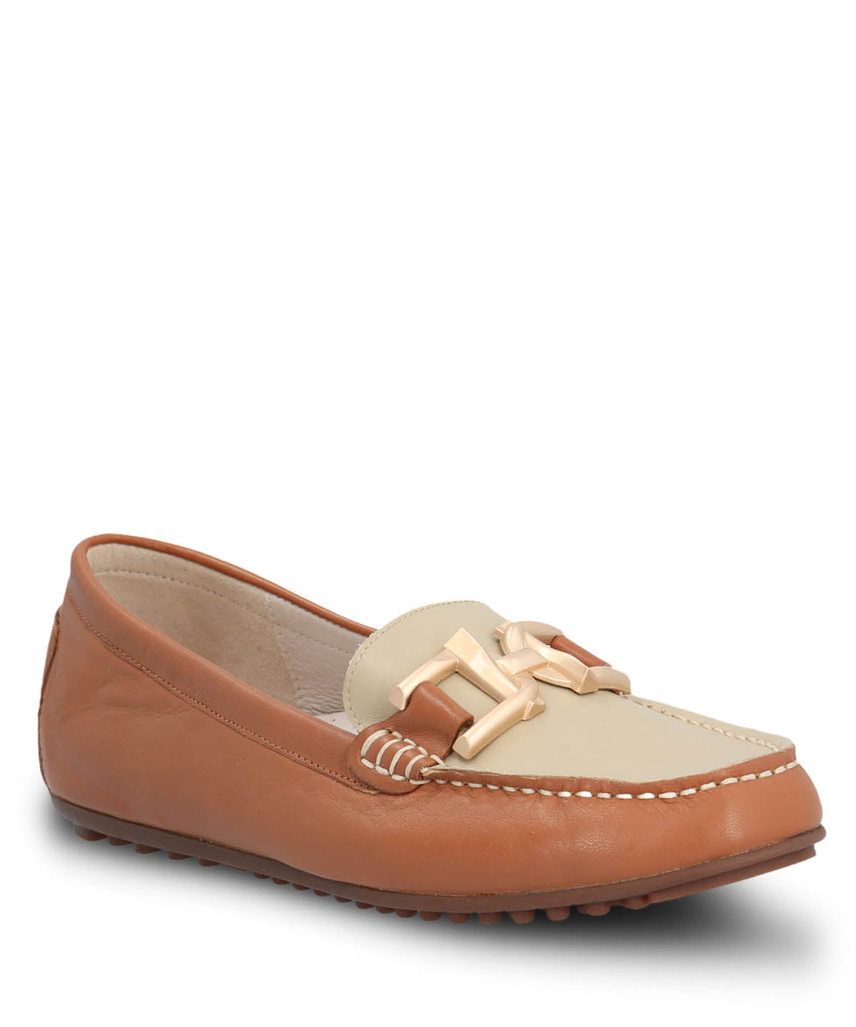 Mocasin Cuero Mujer Lesquin Café Claro | Hush Puppies