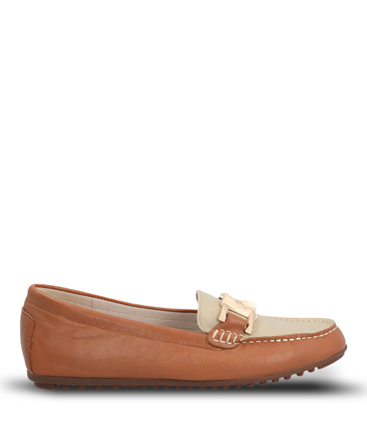 Mocasin Cuero Mujer Lesquin Café Claro | Hush Puppies