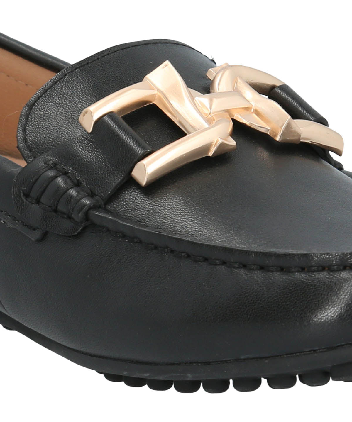 Mocasin Cuero Mujer Lesquin Negro