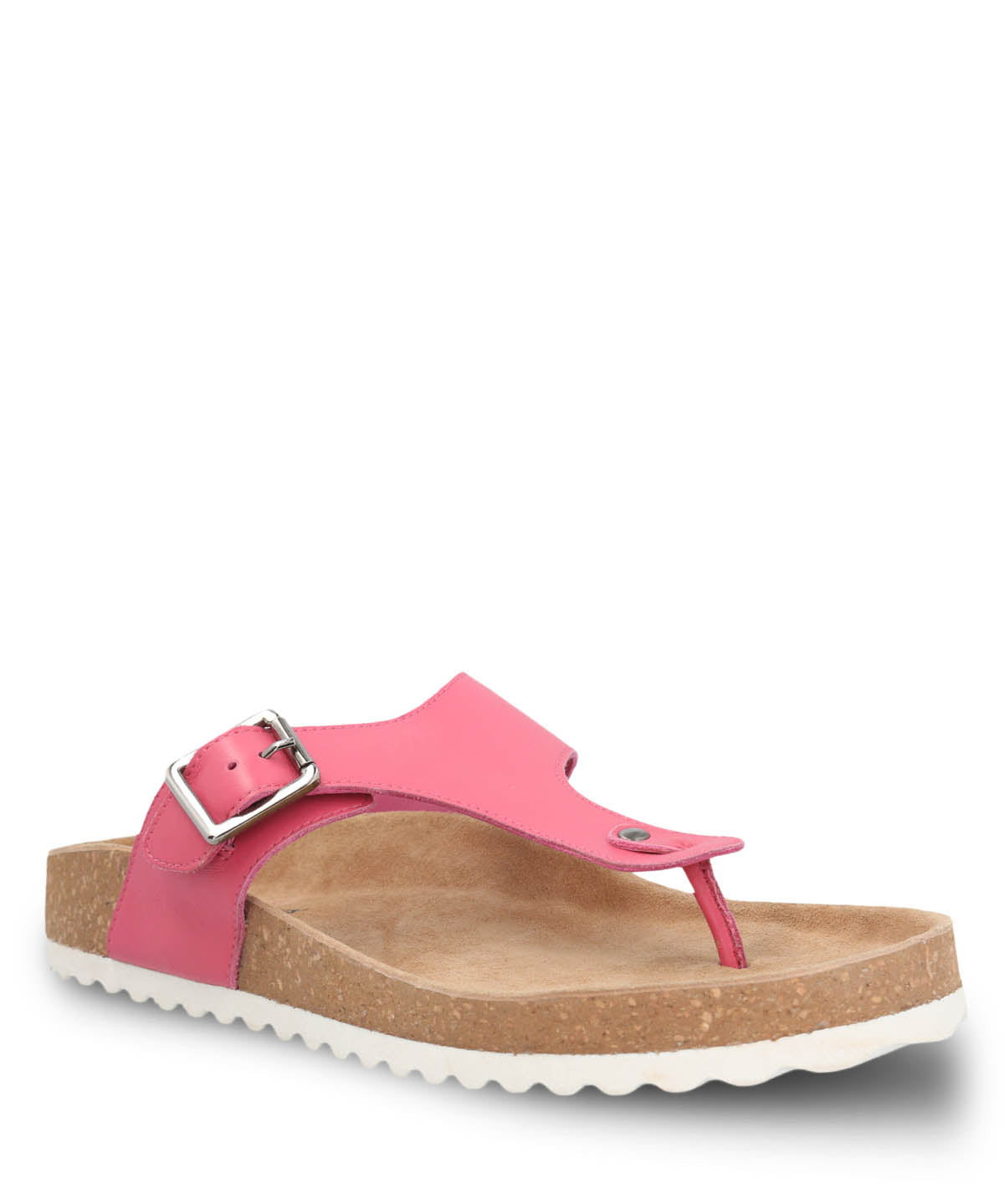 Sandalia Cuero Mujer Davos Fucsia